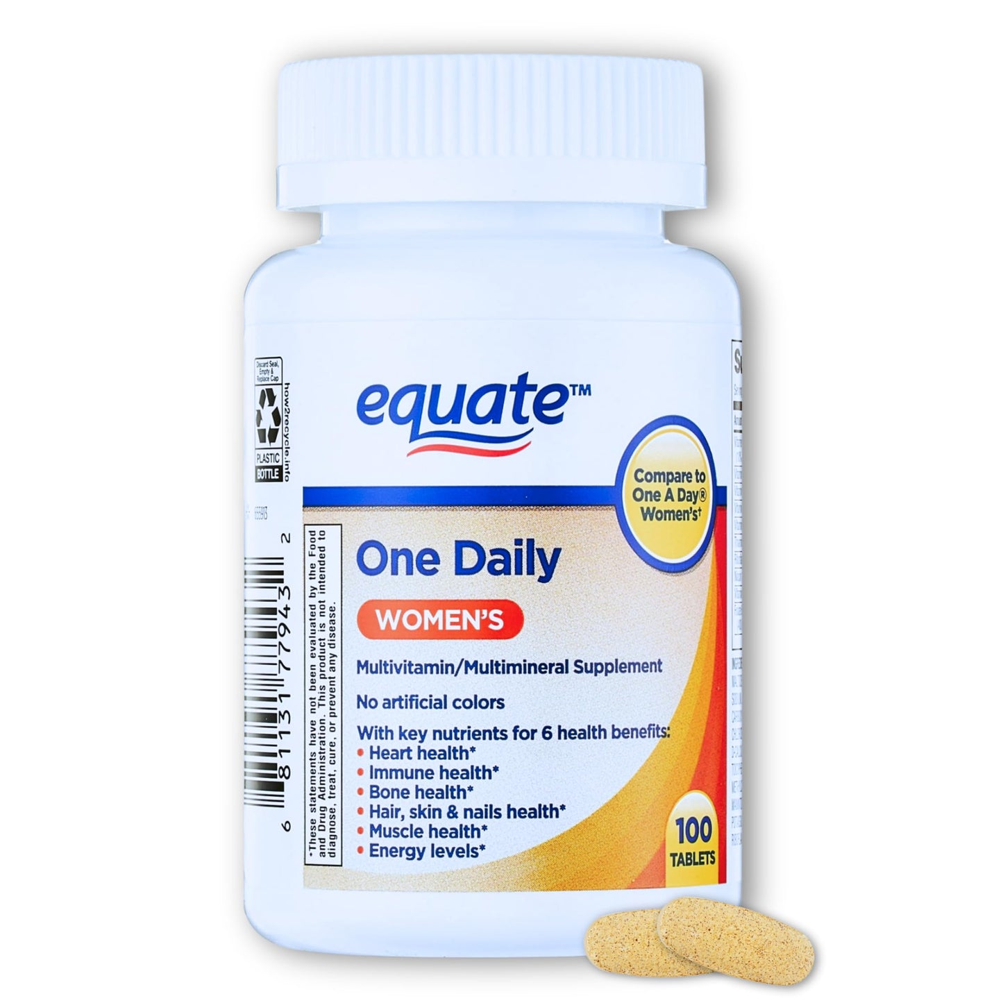 FUSION SHOP STORE Multivitamin Multimineral for Women One Daily Supplement Tablets, 100 Count