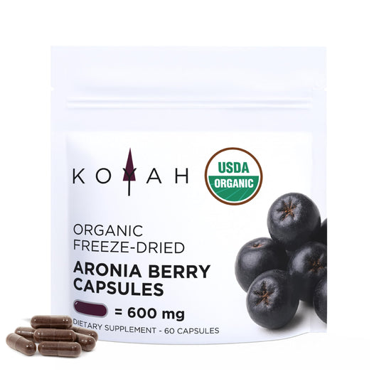 KOYAH Organic Aronia Capsules Capsule, 60 Count