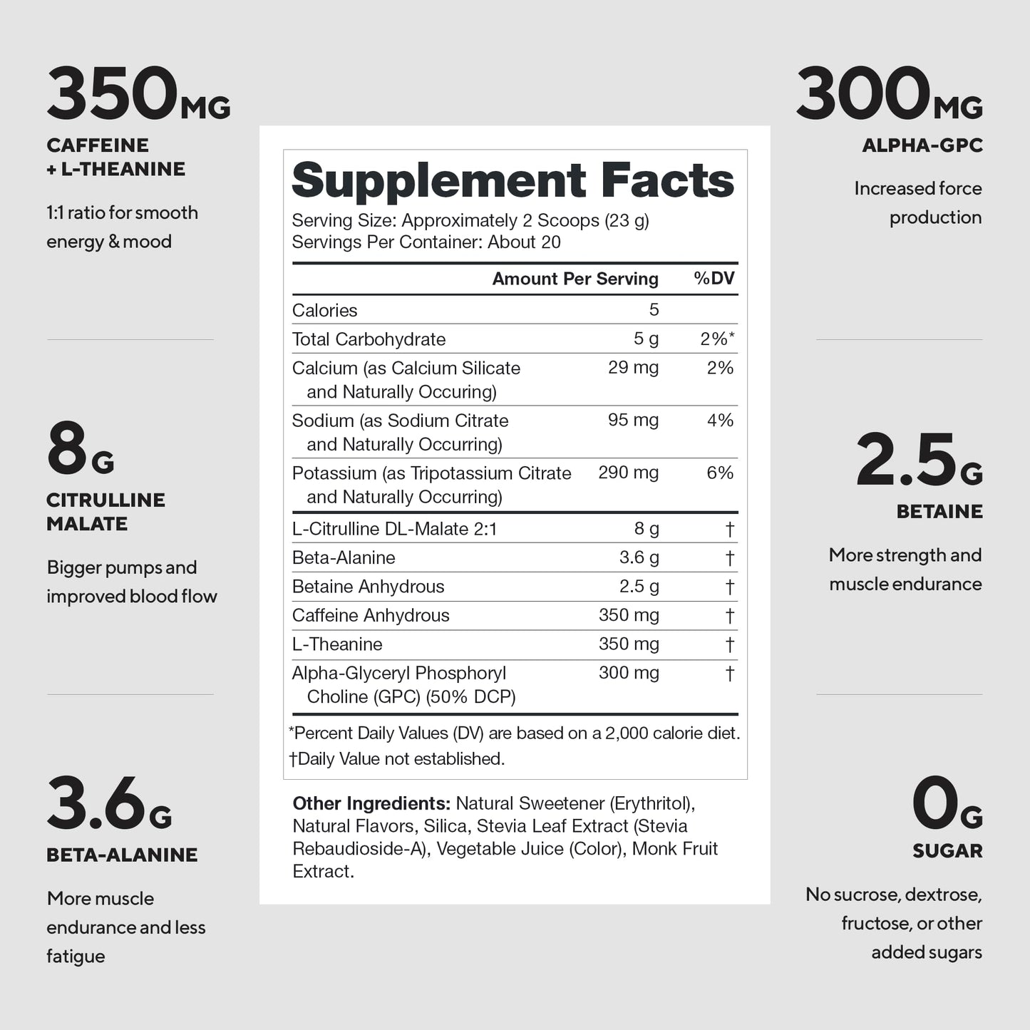 LEGION Pulse Pre Workout Powder 16 Servings