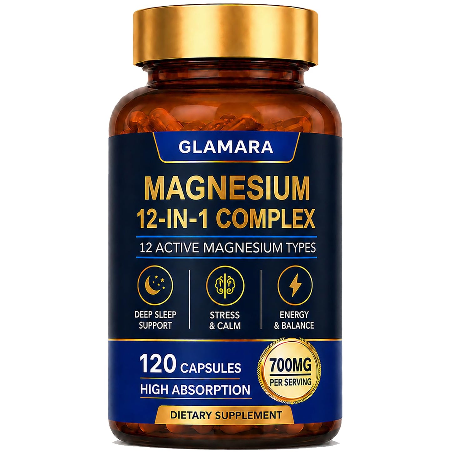 GLAMARA Magnesium Complex Capsule 120 Count