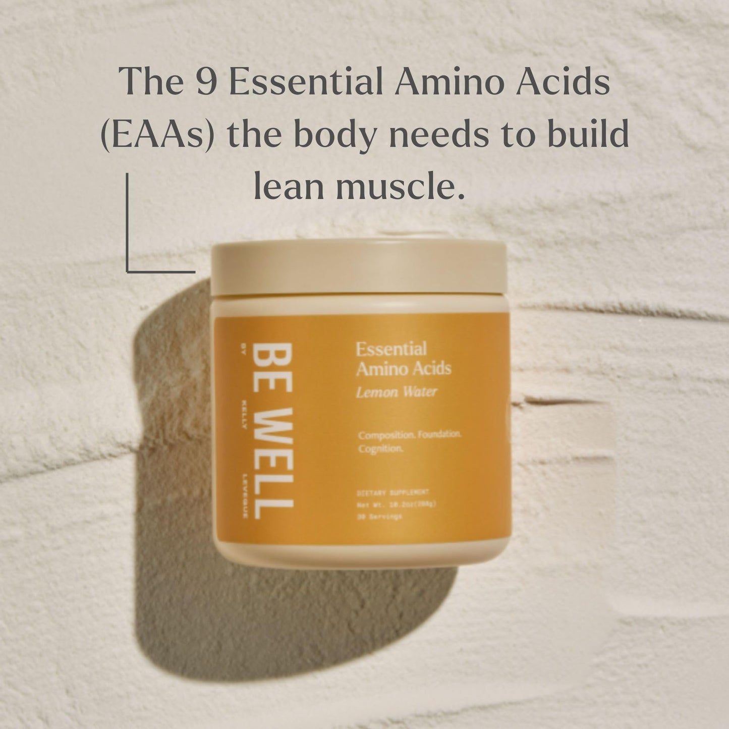 Be Well by Kelly LeVeque Essential Amino Acids Lemon Powder (10.2 oz)