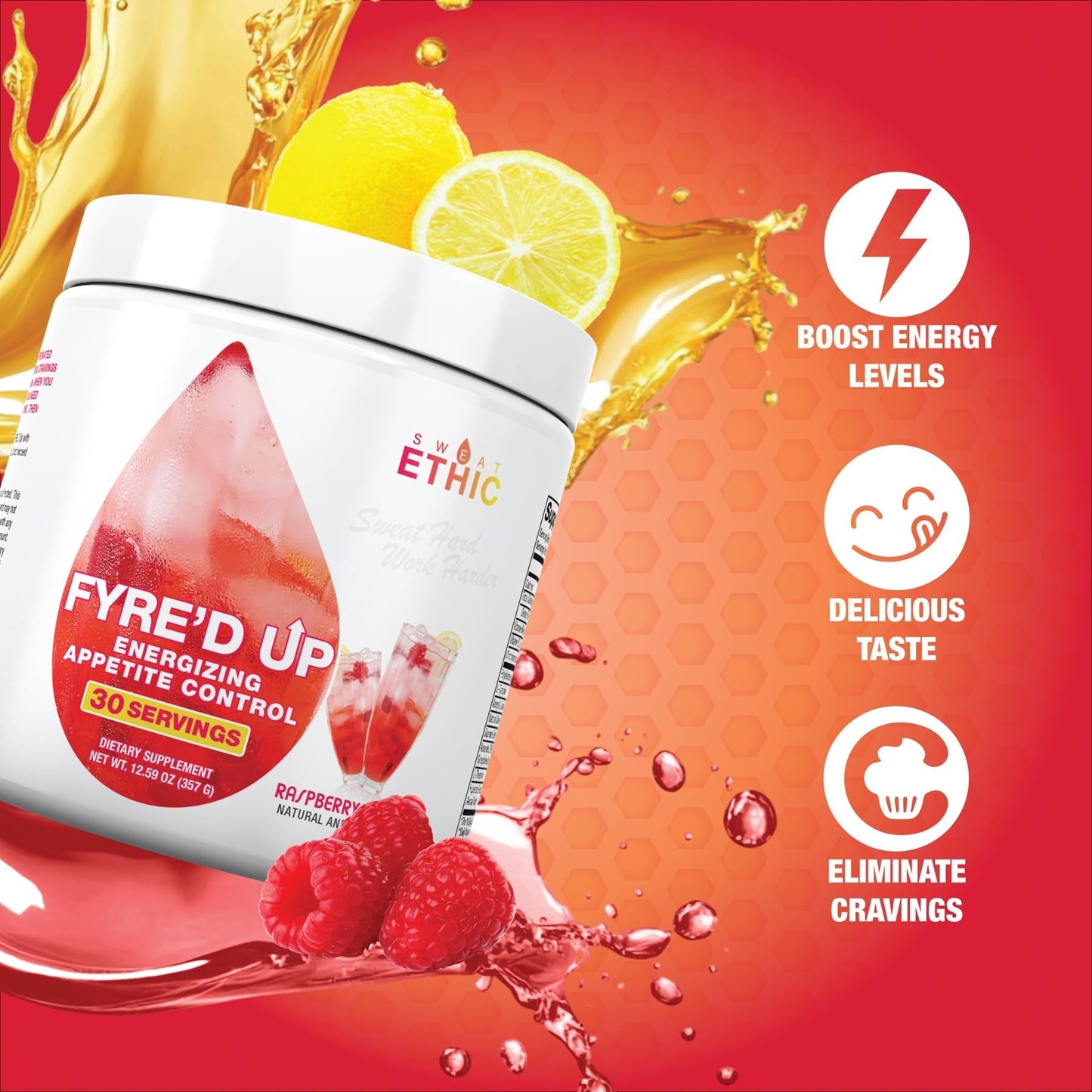 Sweat Ethic FYRE’D UP Powder 12 Ounce