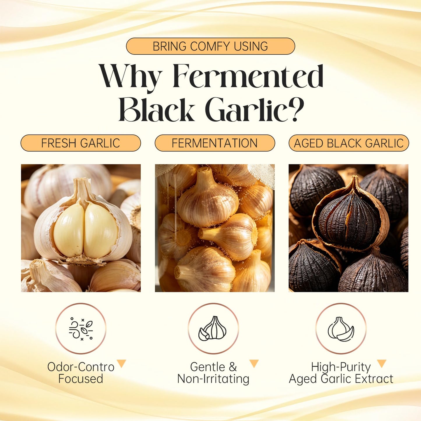 JXlspe Fermented Black Garlic Extract Softgels 300