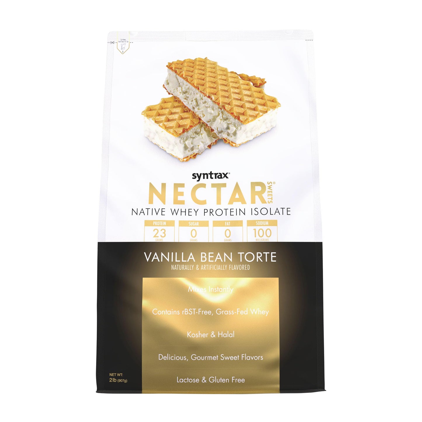 Syntrax Nectar Sweets Whey Protein Isolate Powder, Vanilla Bean Torte, 32 Servings