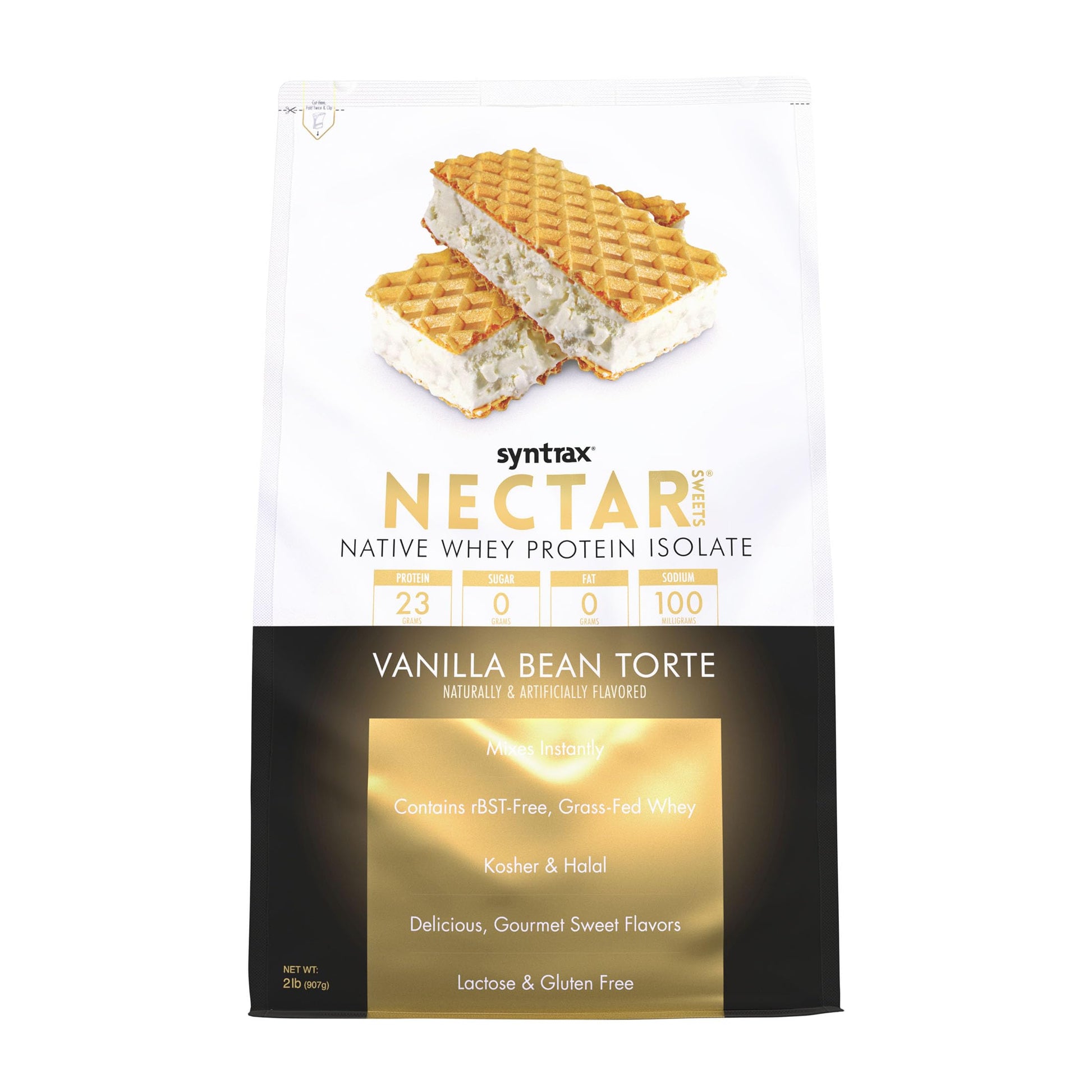 Syntrax Nectar Sweets Whey Protein Isolate Powder, Vanilla Bean Torte, 32 Servings