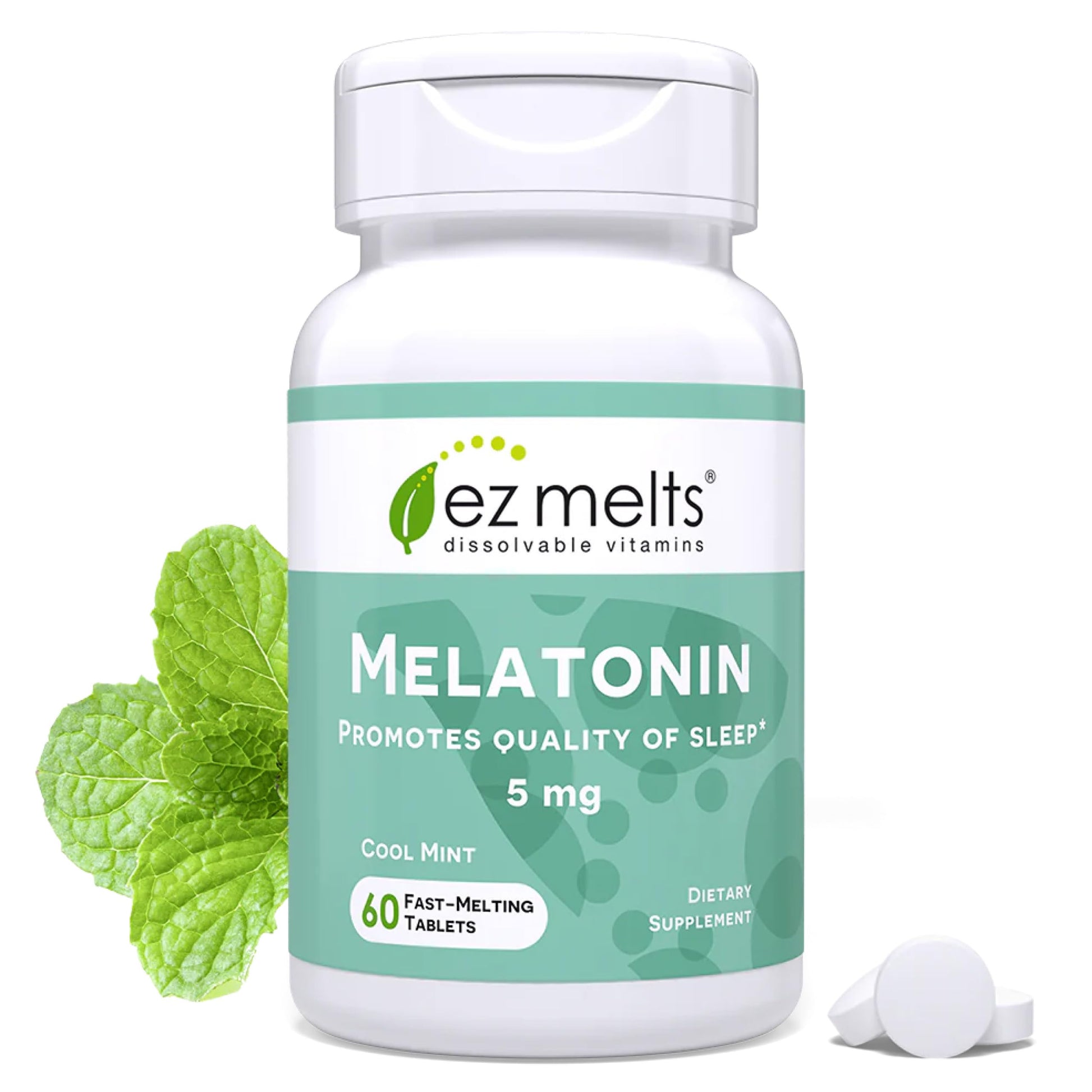 EZ Melts Melatonin Tablet, 60 Tablets