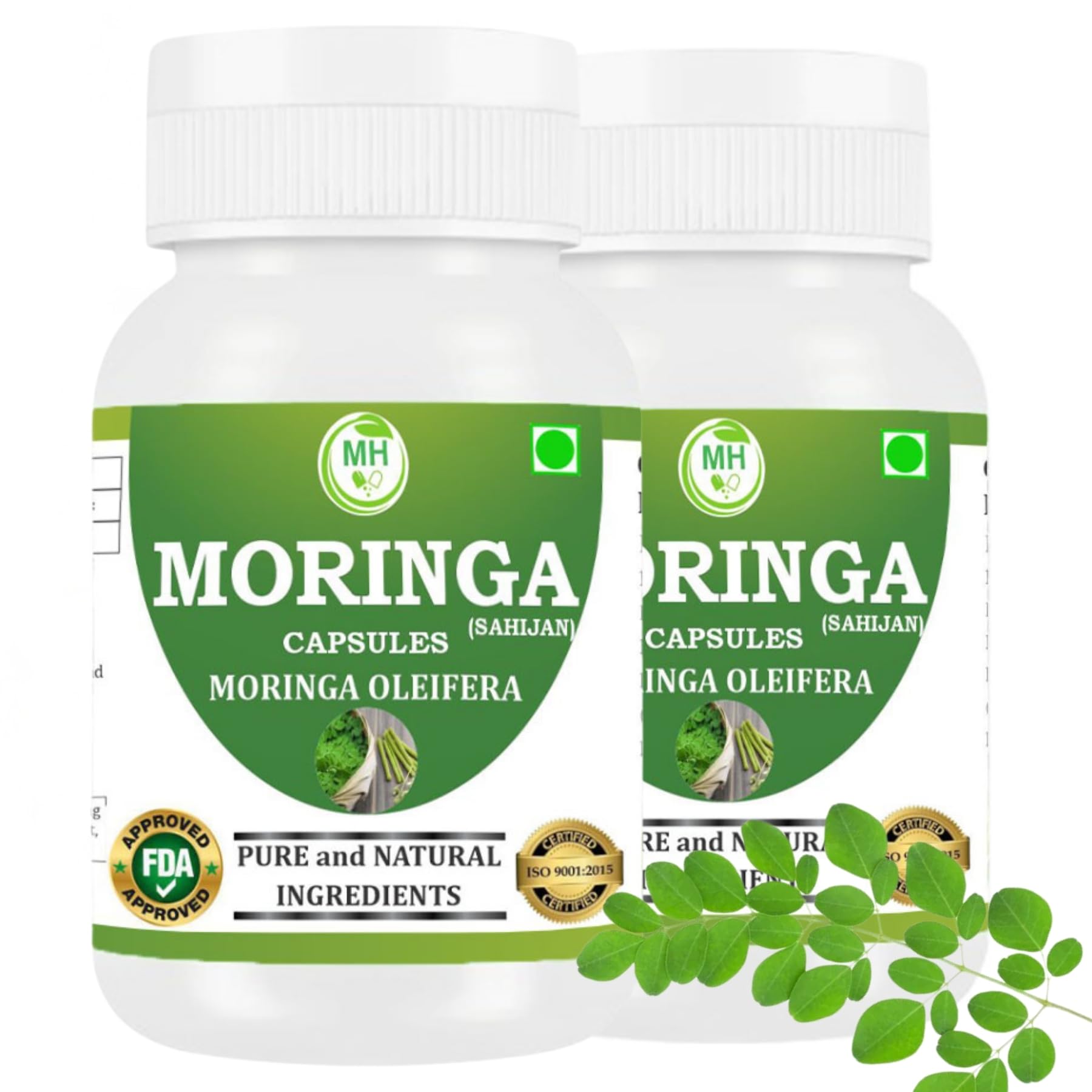 Morsan Healthcare Organic Moringa Capsules 120 Capsules