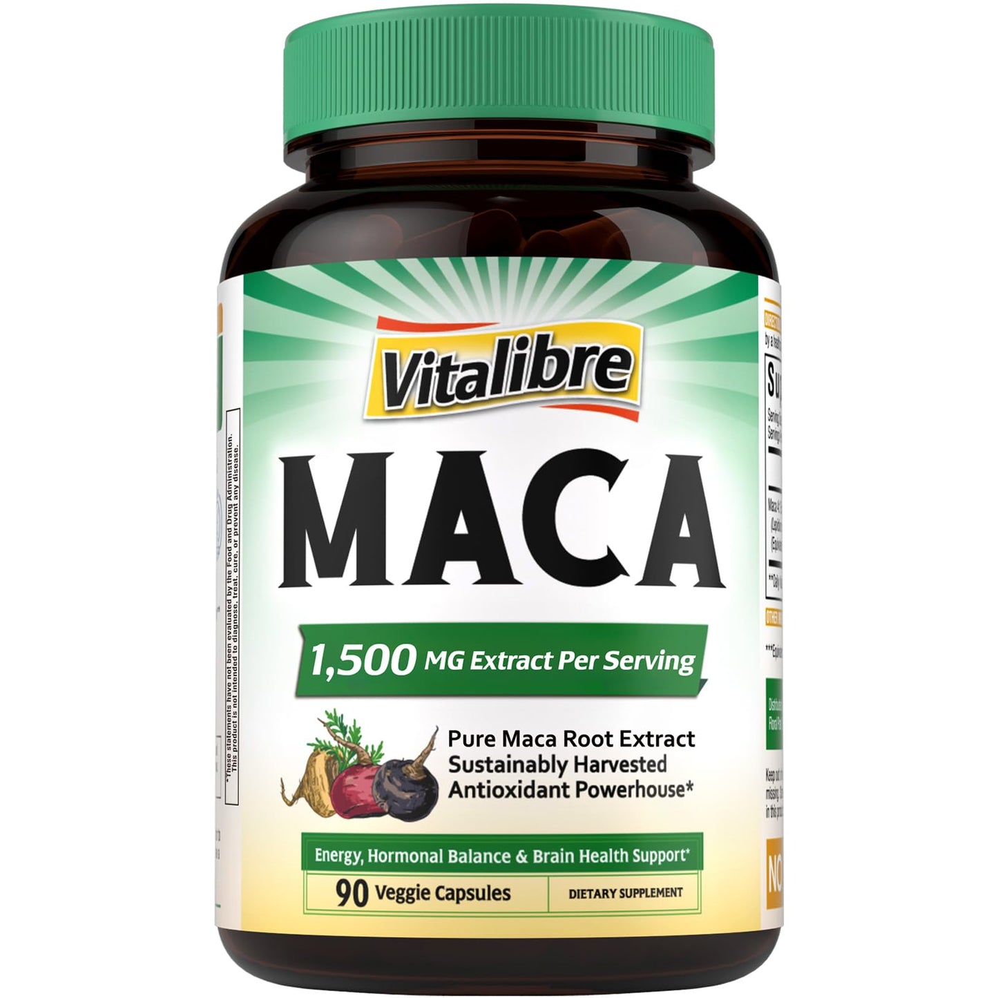 Vitalibre Maca Root Capsules, 90 Capsules
