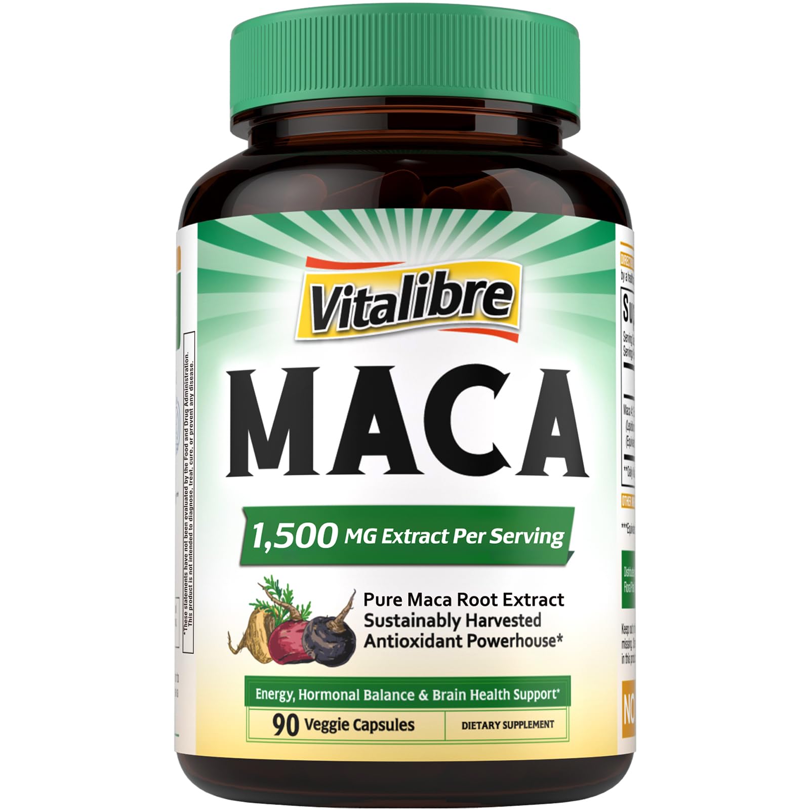 Vitalibre Maca Root Capsules, 90 Capsules