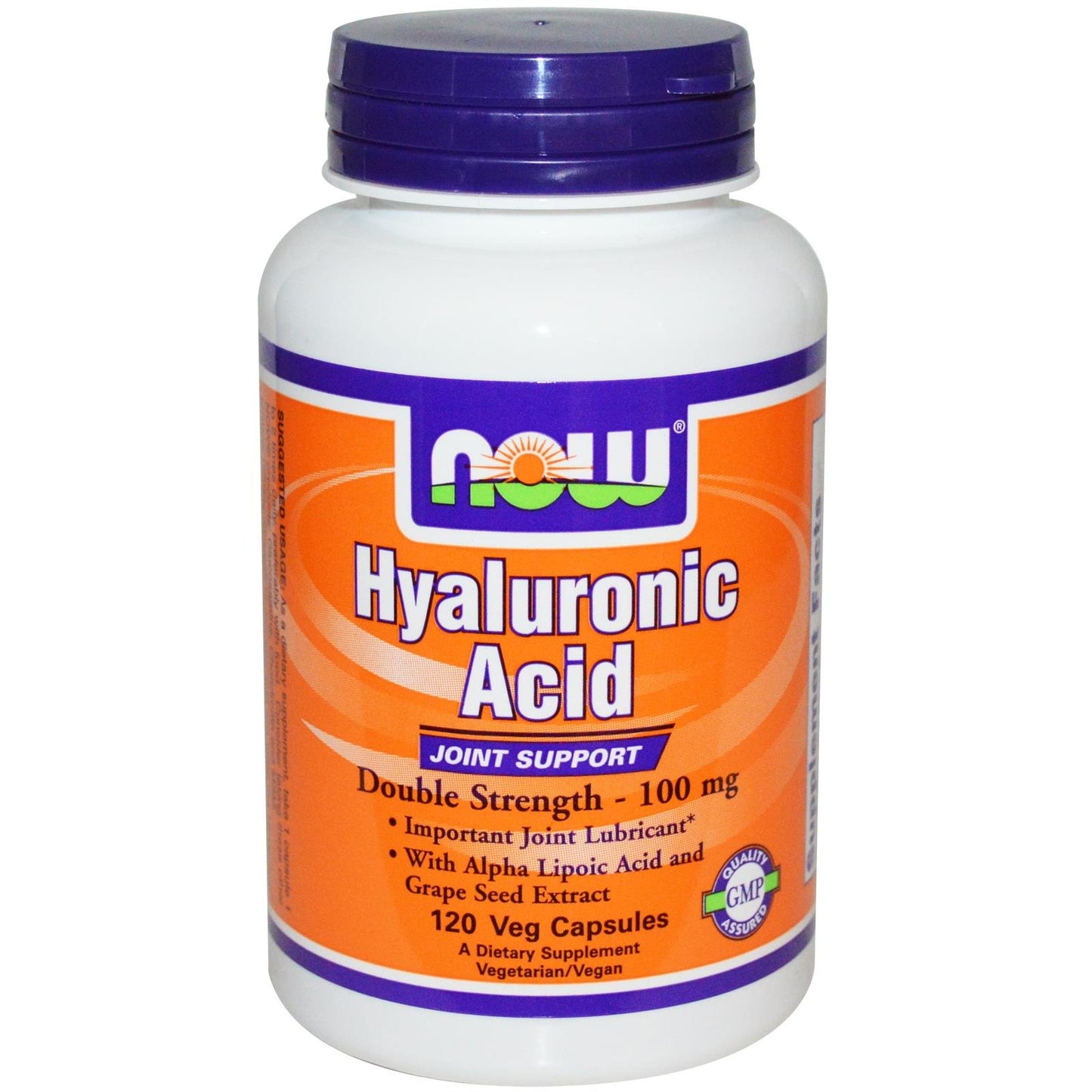 NOW Foods Hyaluronic Acid 100 mg Vegetarian Capsules 120 Count