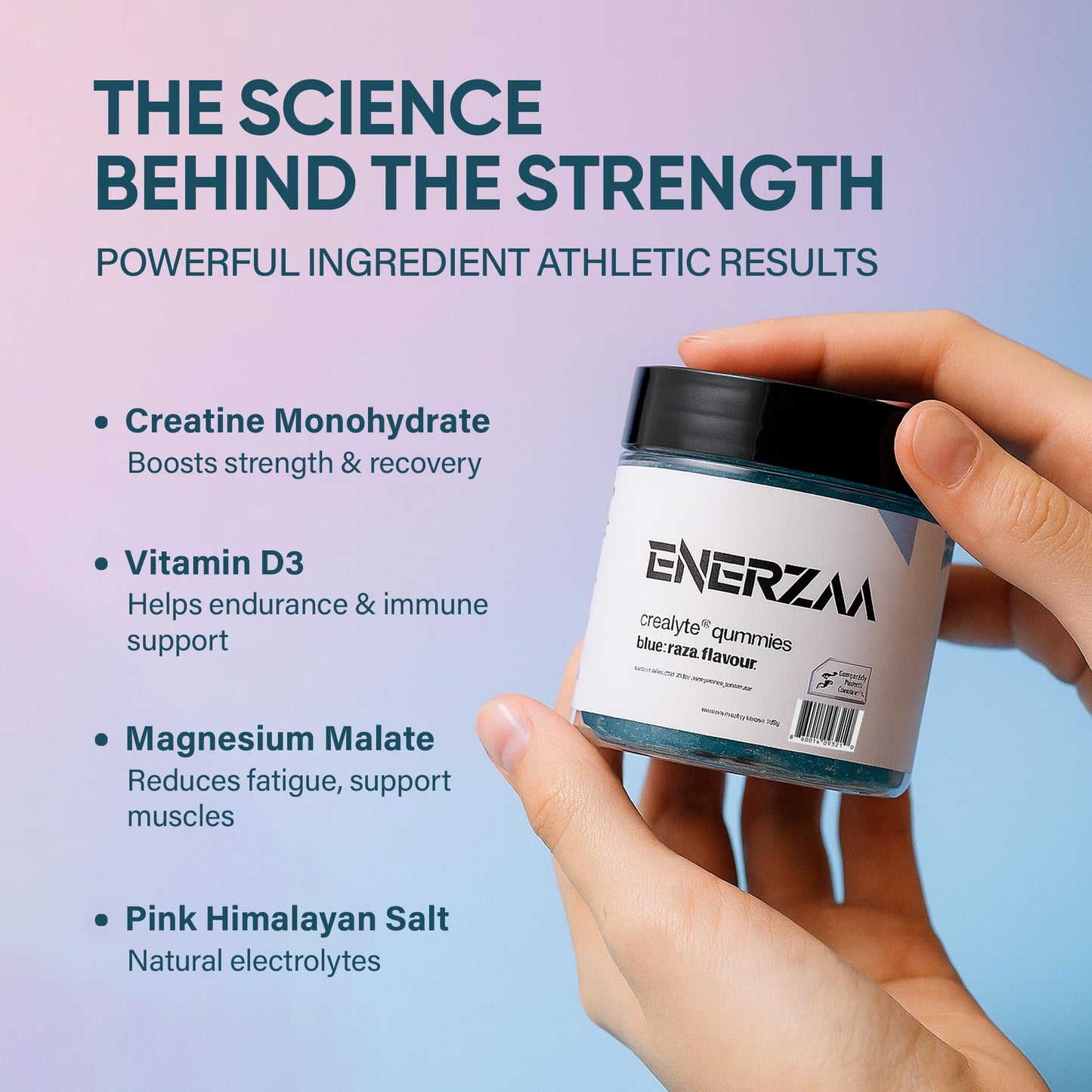 ENERZAA Daily Creatine Complex Gummies 60 Count