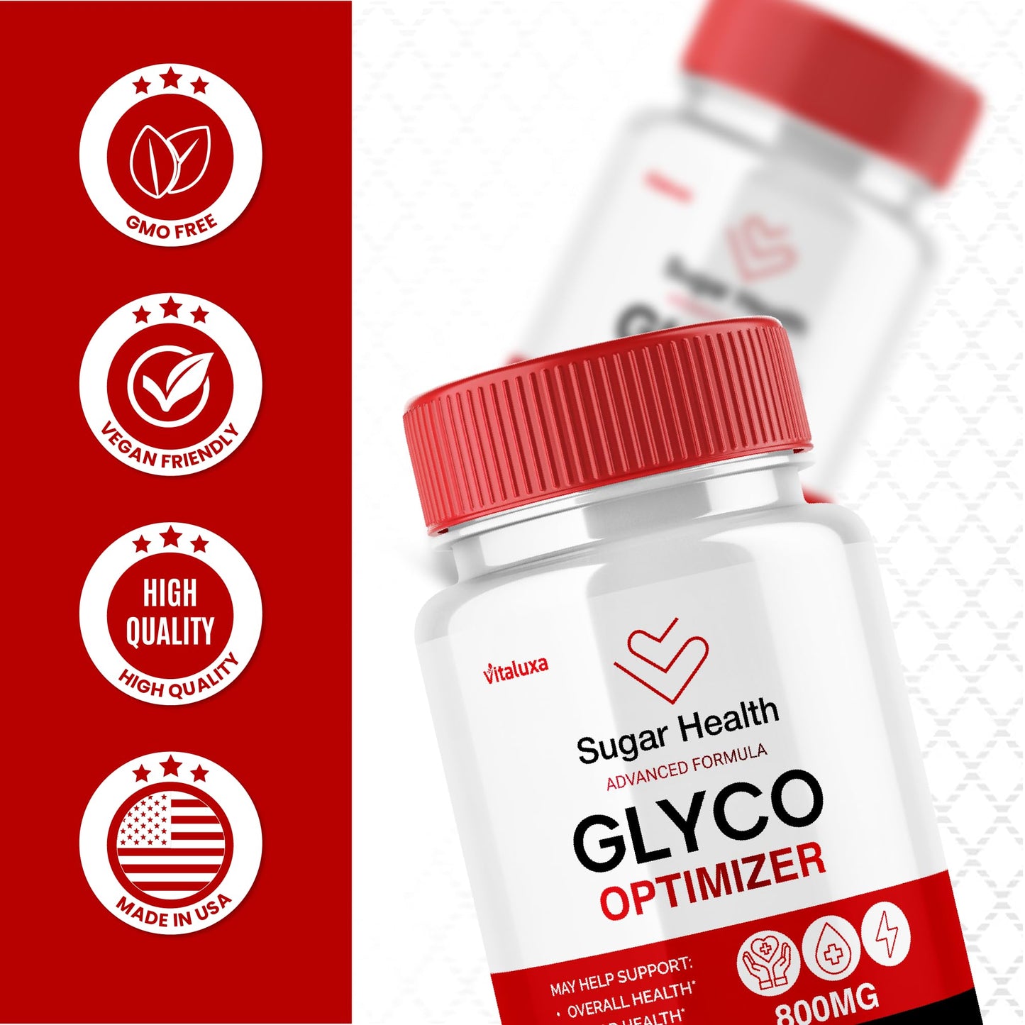 Vitaluxa Sugar Health Glyco Optimizer Capsule 60 Count