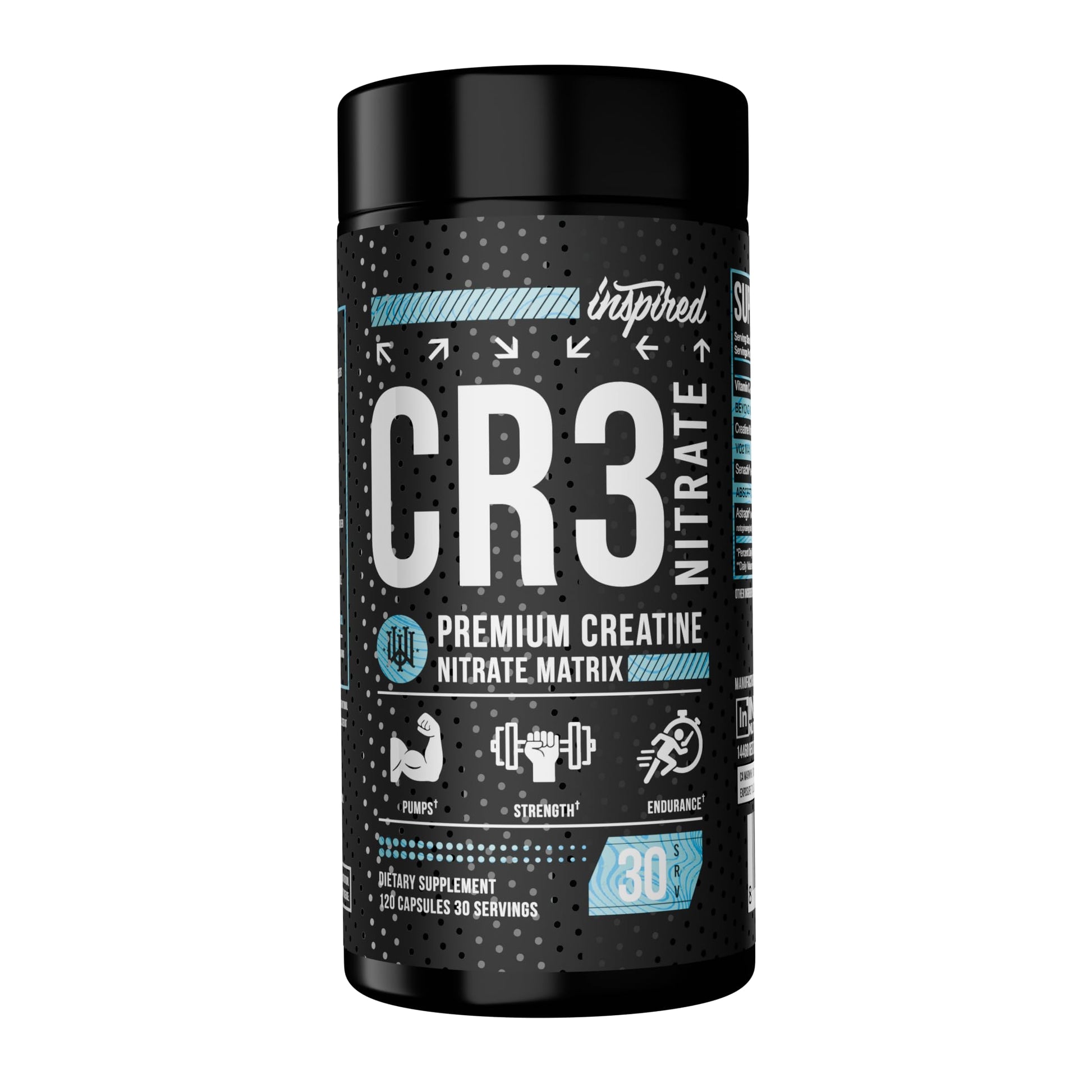 Inspired Nutraceuticals CR3 Creatine 120 Capsules