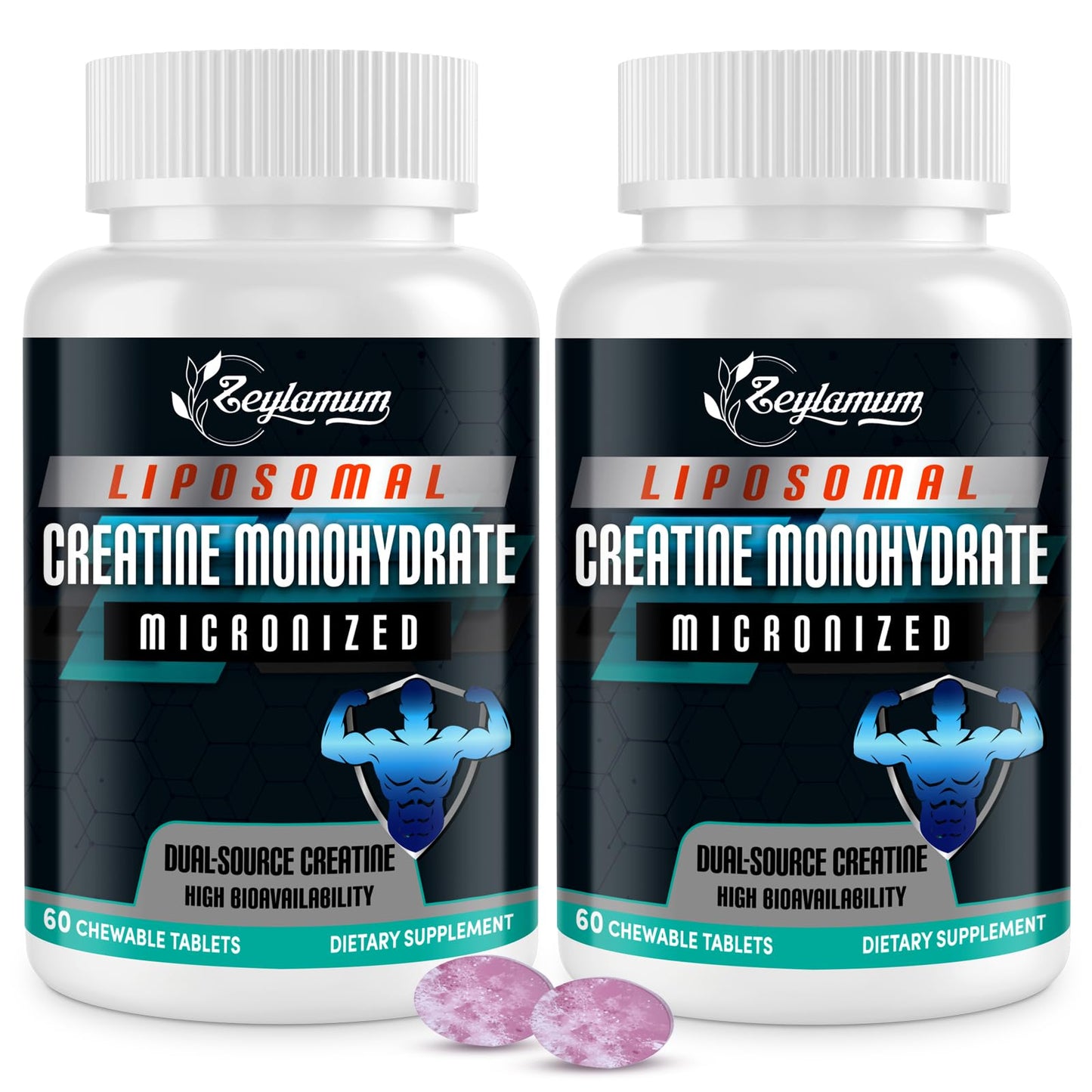 Zeylamum Liposomal Creatine Monohydrate Chewable Tablets 120 Tablets