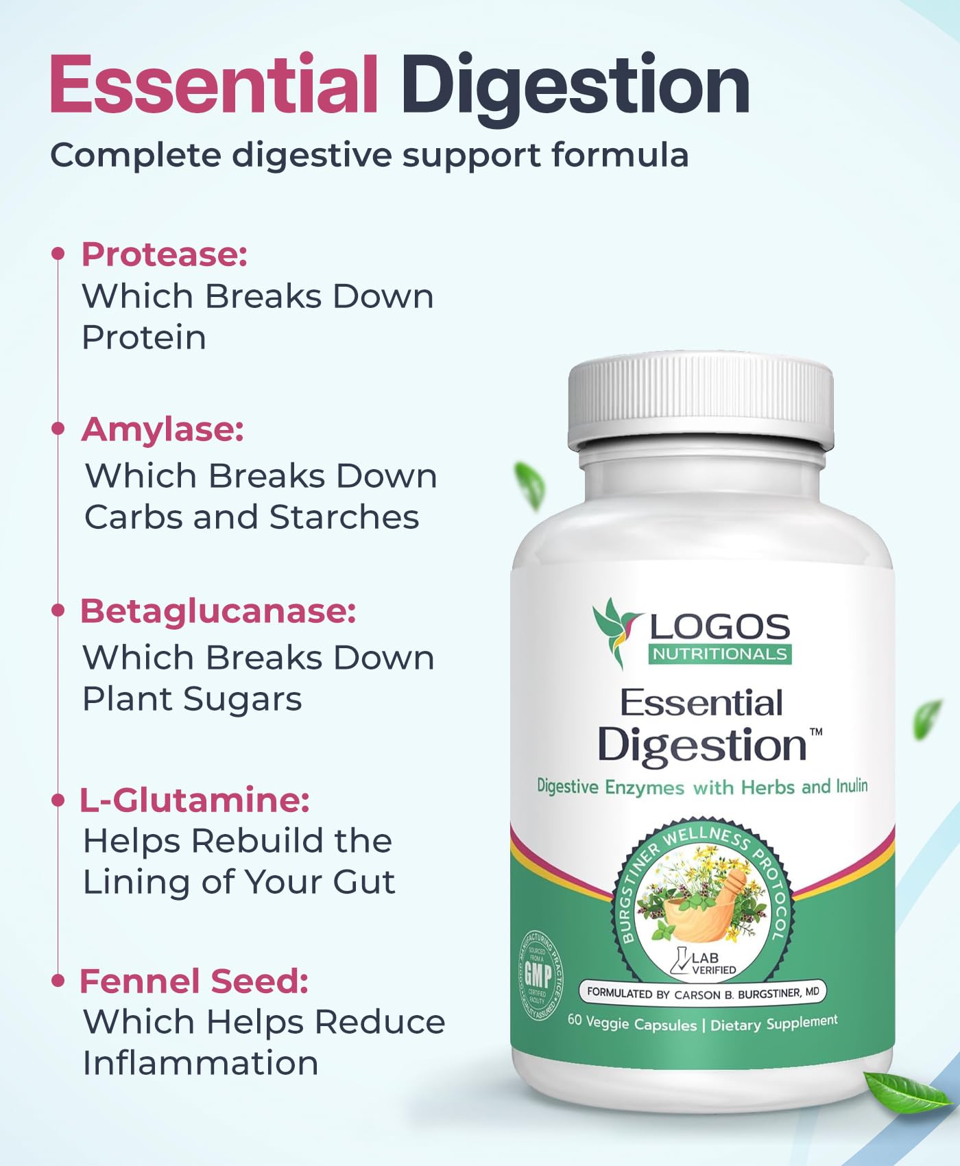 Logos Nutritionals Essential Digestion Capsule 90