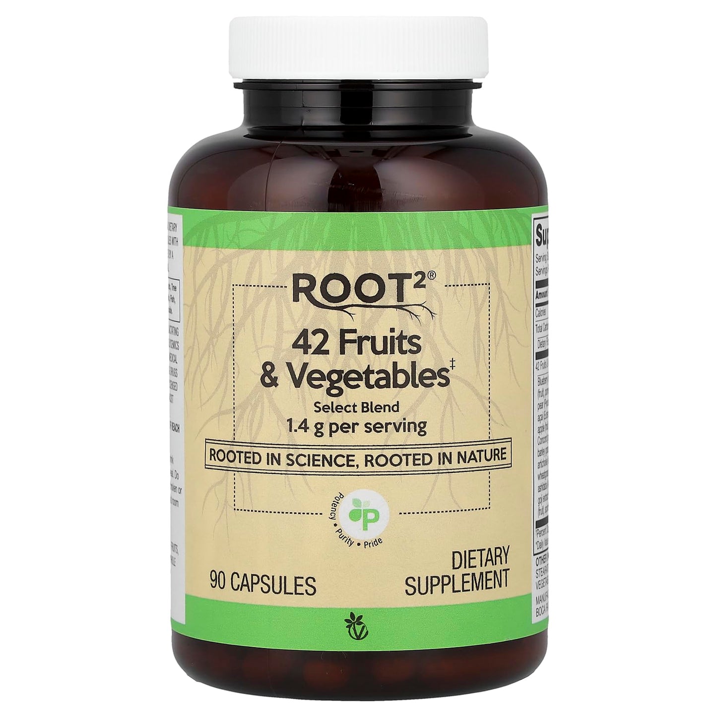 Vitacost Root2® 42 Fruits & Vegetables 90 Capsules