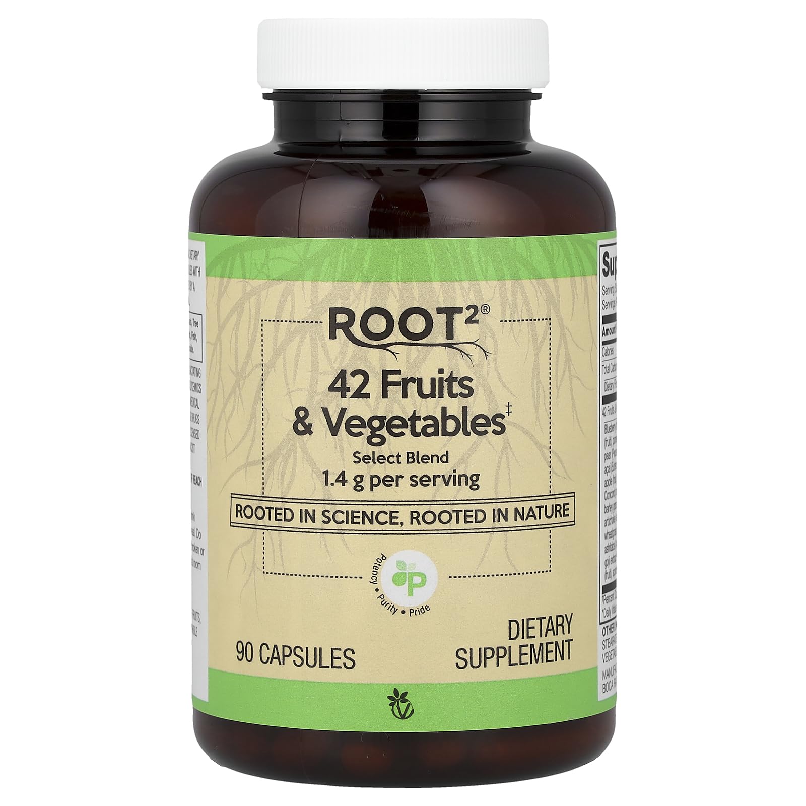 Vitacost Root2® 42 Fruits & Vegetables 90 Capsules