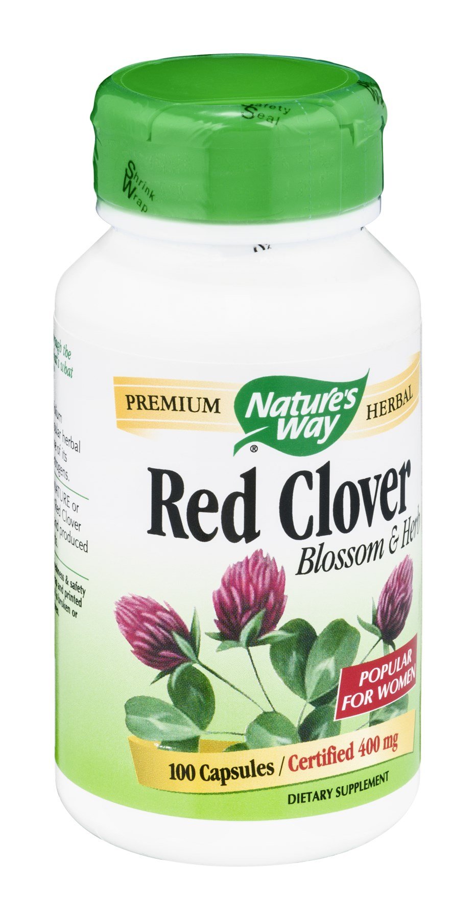 Nature's Way Red Clover Blossoms and Herb 400 mg Capsules 200 Count