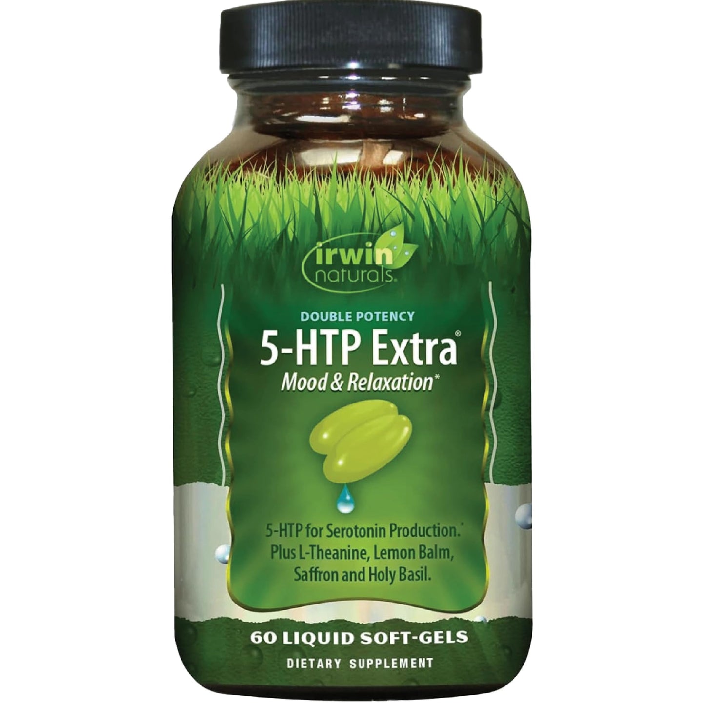 Irwin Naturals Double Potency 5-HTP Extra Mood Balance Formula Softgel 60 Count