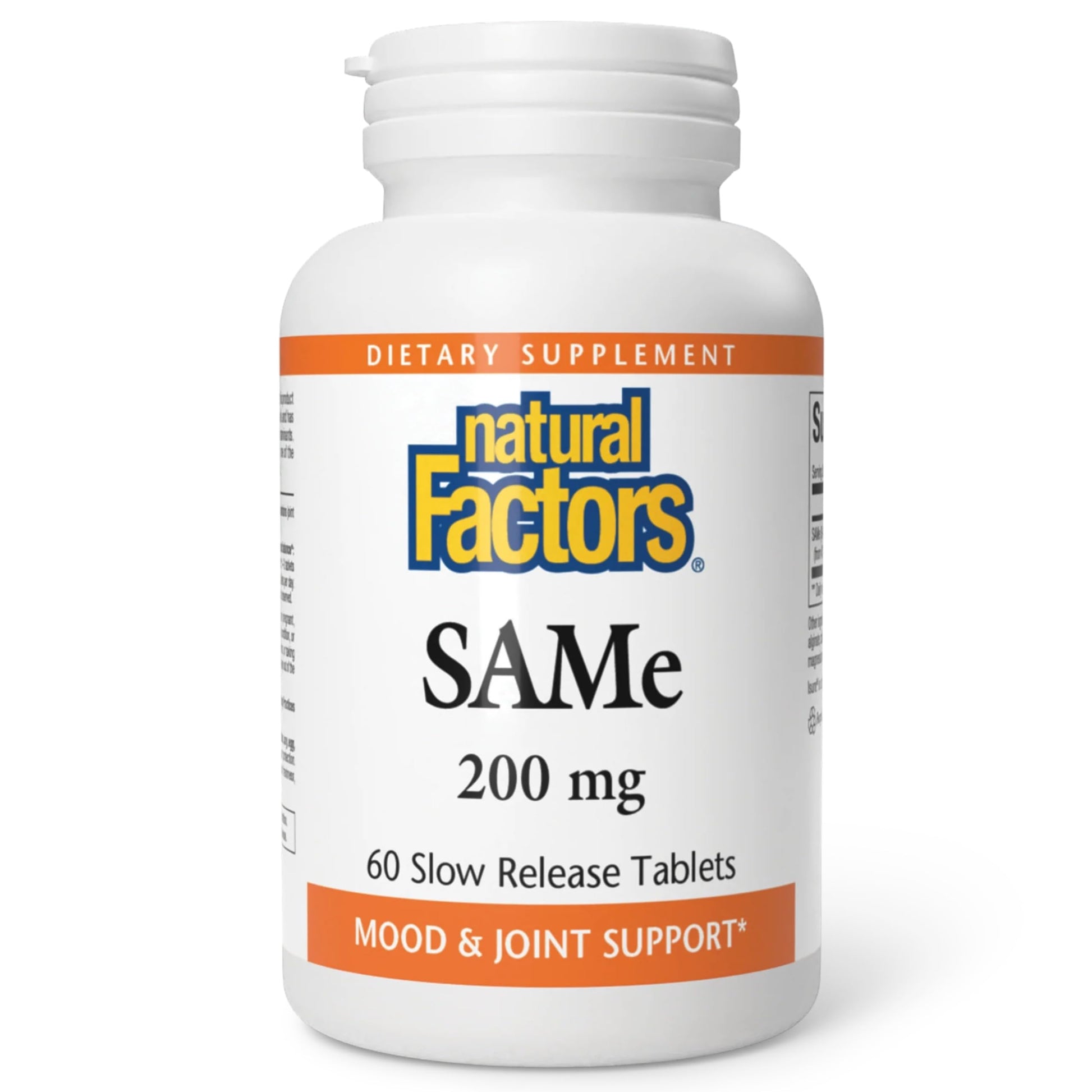 Natural Factors SAMe 200 mg Tablet, 60 Tablets