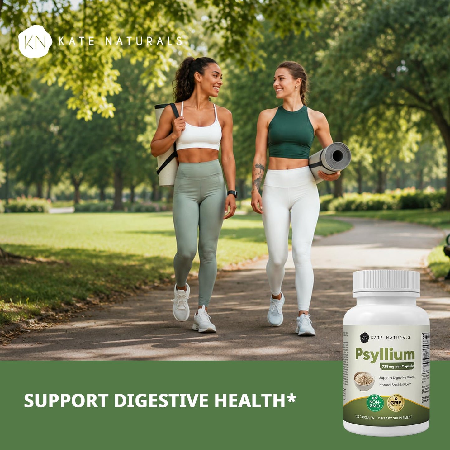 Kate Naturals Psyllium Husk 725mg 120 Capsules