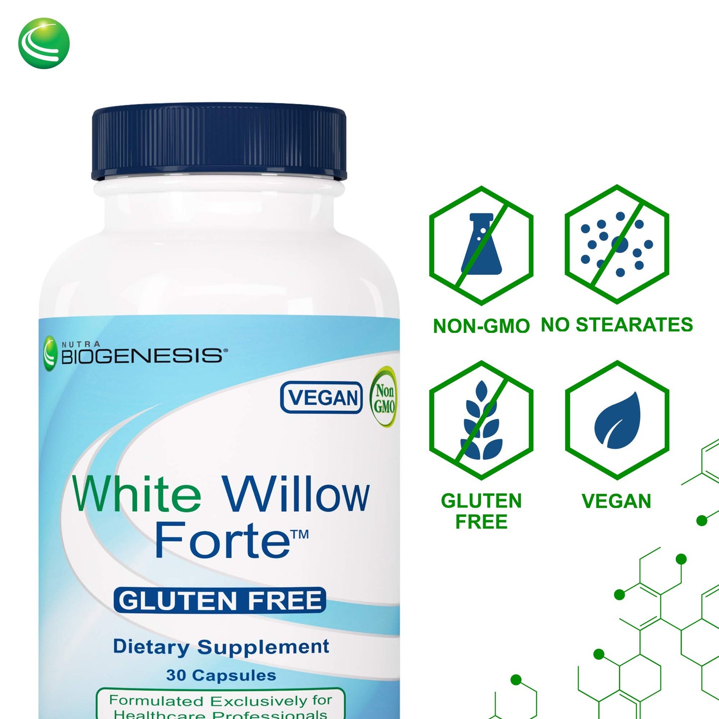Nutra BioGenesis White Willow Forte Capsules 30