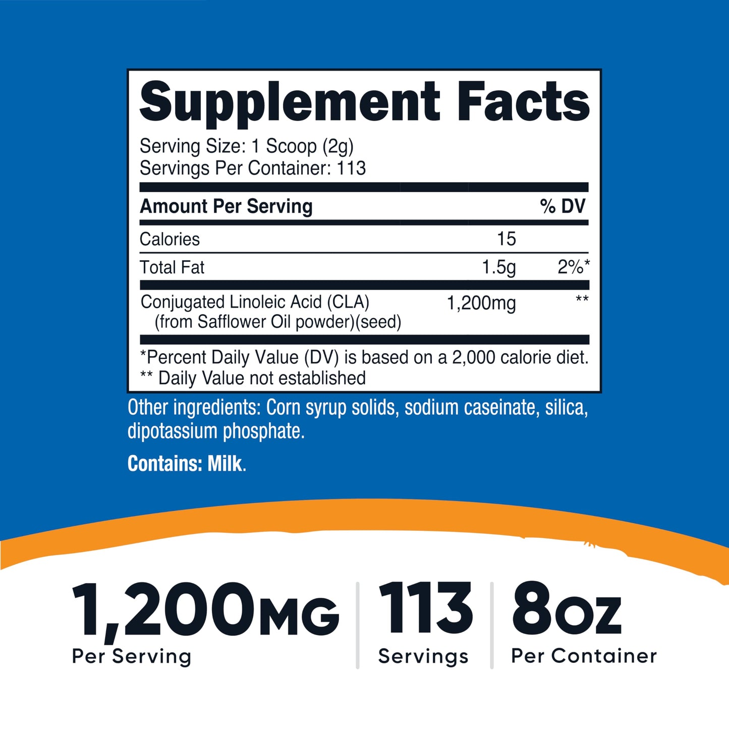 Nutricost CLA Powder 8.1 Ounce (Pack of 1)