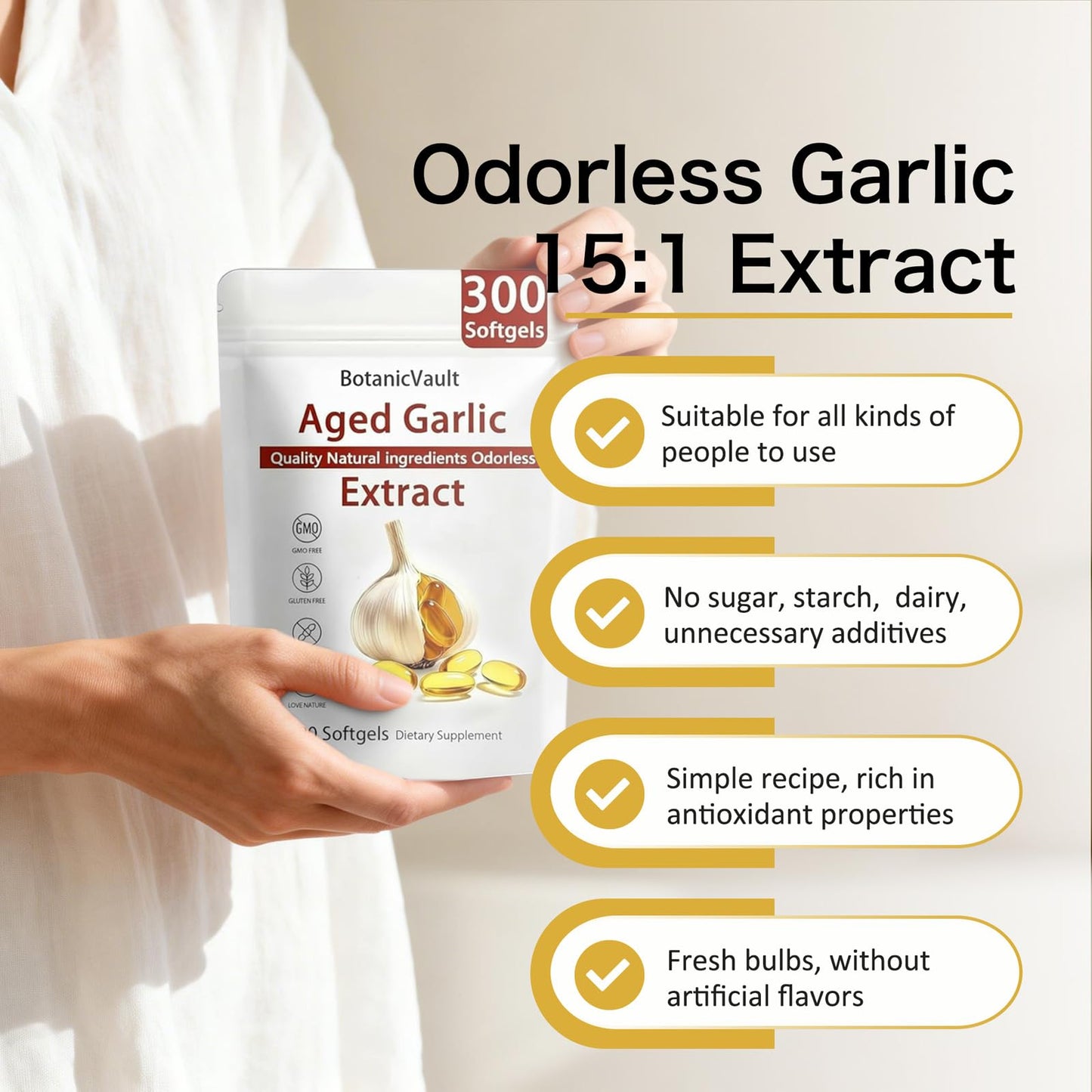 Uagain Aged Garlic Extract Softgel 1 Bottle