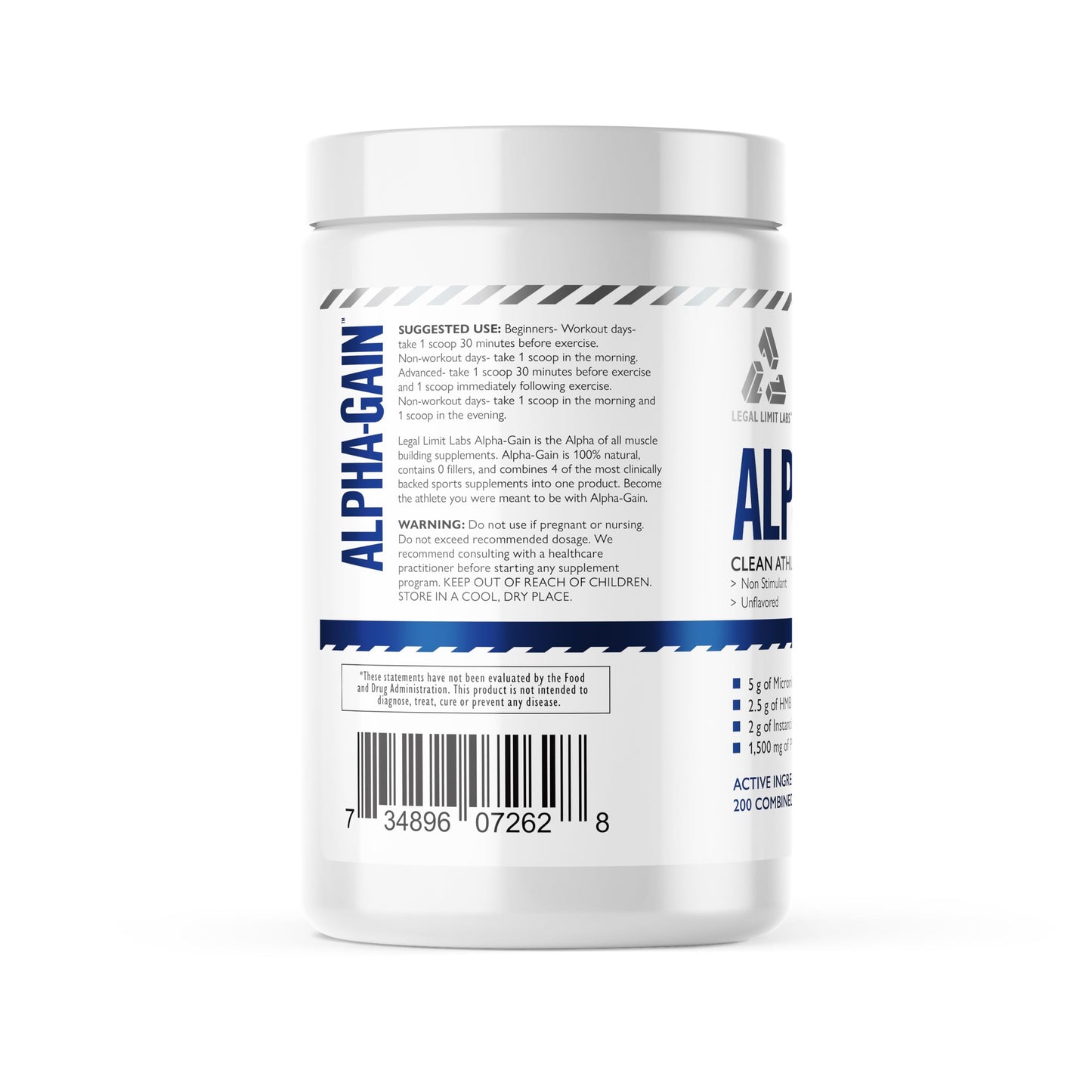 Complete Nutrition Alpha Gain Clean Athlete Complex Powder, 16.6 oz