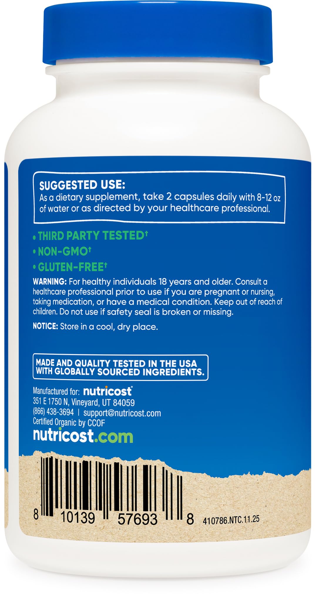 Nutricost Organic Maqui Berry (1,000mg) Capsules, 120 Count