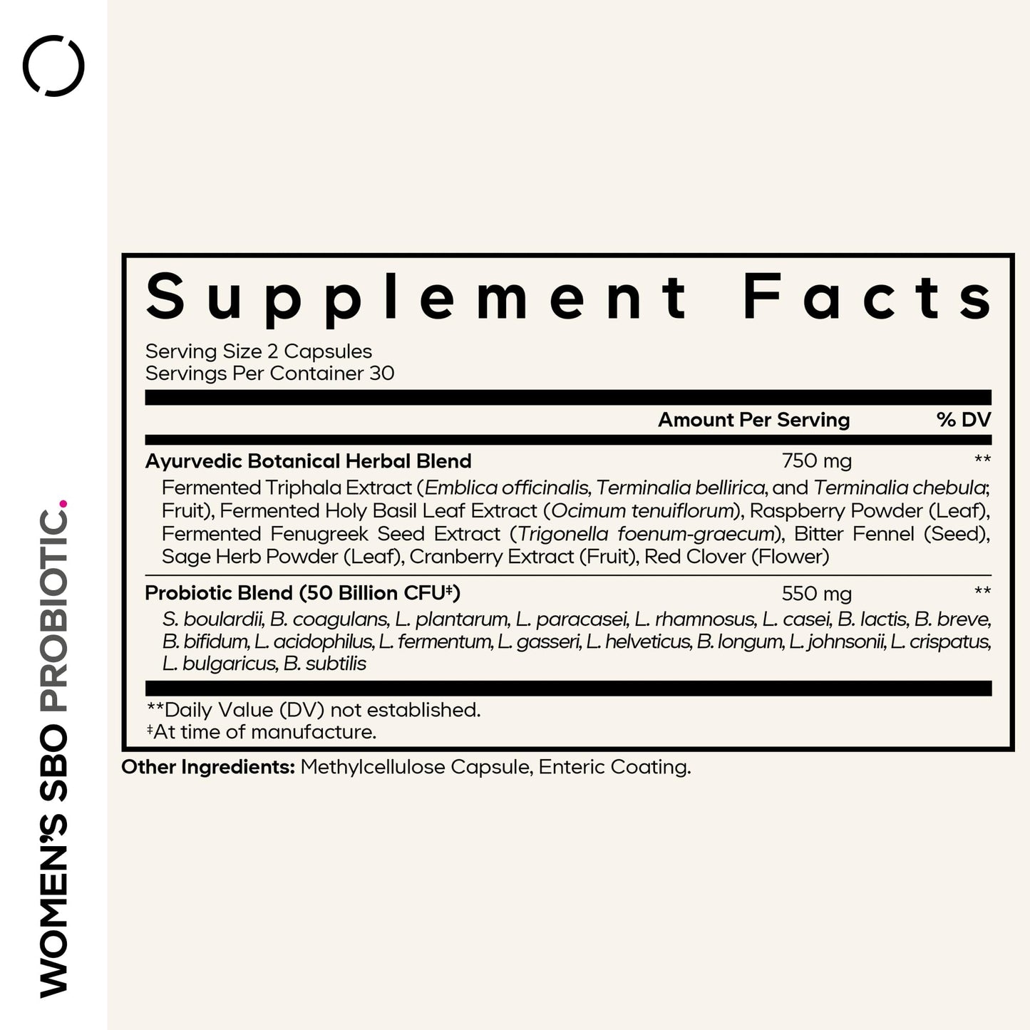 Codeage Women’s Probiotics Supplement 120 Capsules