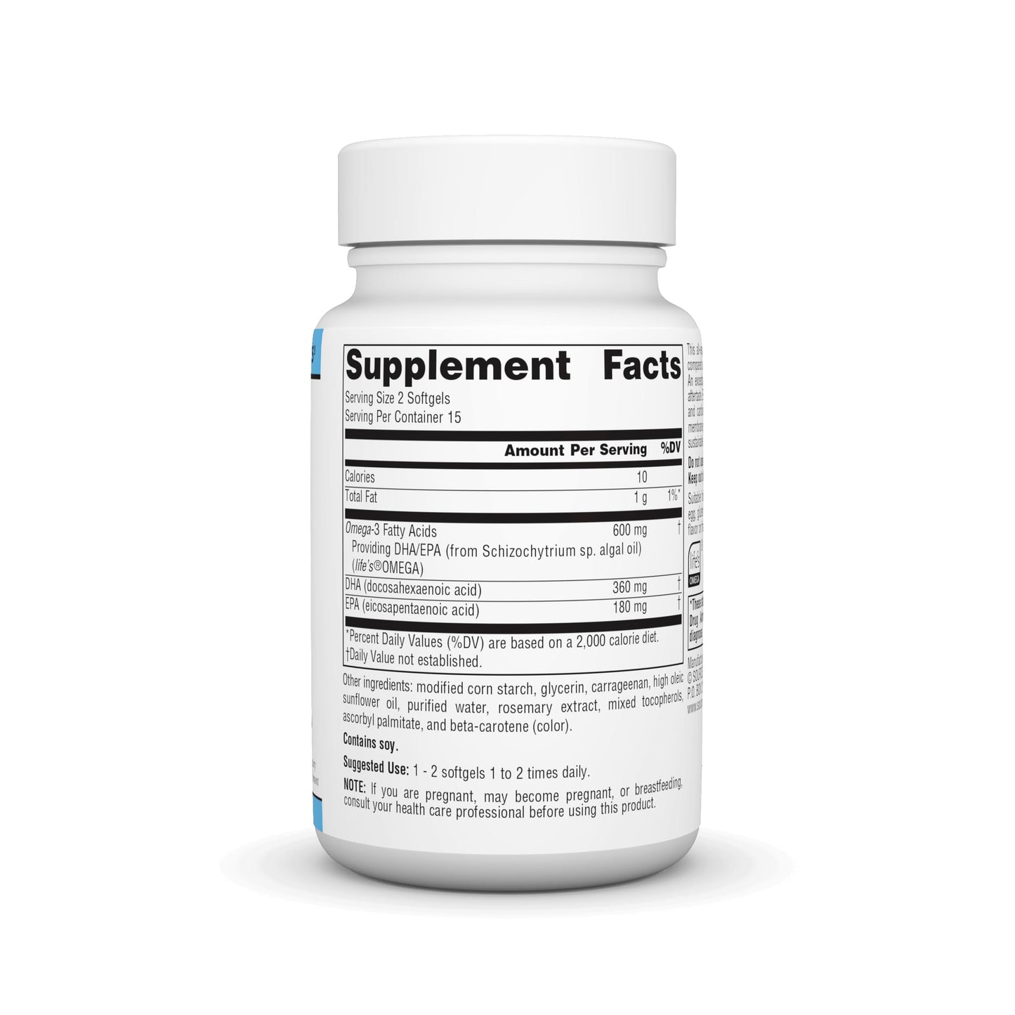 Source Naturals Vegan Omega-3s, Non-Fish EPA-DHA, for Heart and Brain Health Support Softgels 30