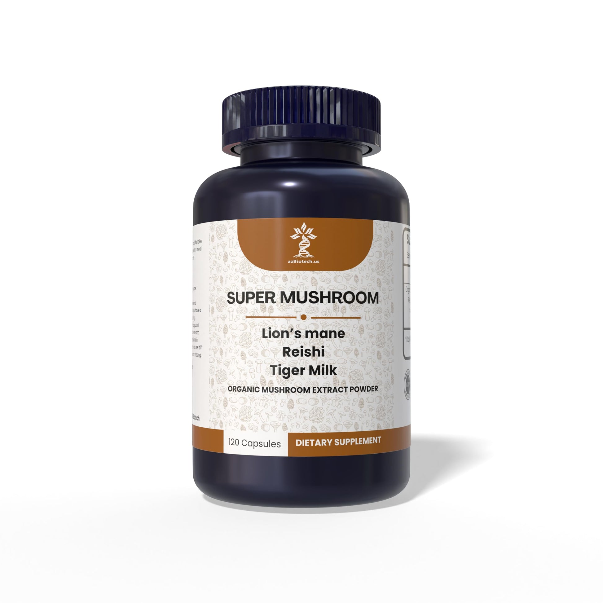 AZ BIOTECH Super Mushrooms Extract Capsules, 90 Count