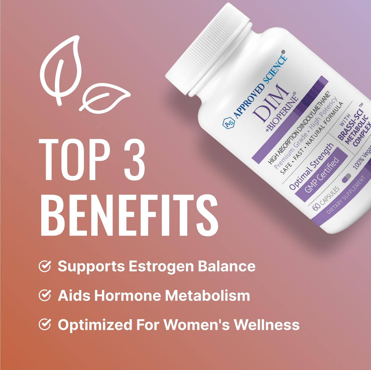 Approved Science DIM Estrogen Metabolism Support 360 Capsules
