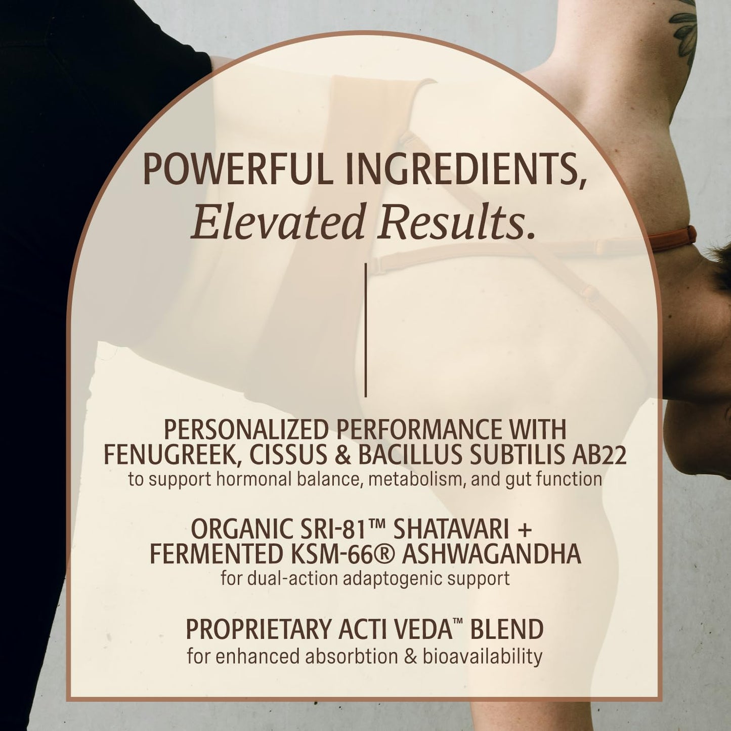 ELEVATE ORGANIC Women's Plant Protein Powder Vanilla, Pea Protein, 1.12 lb