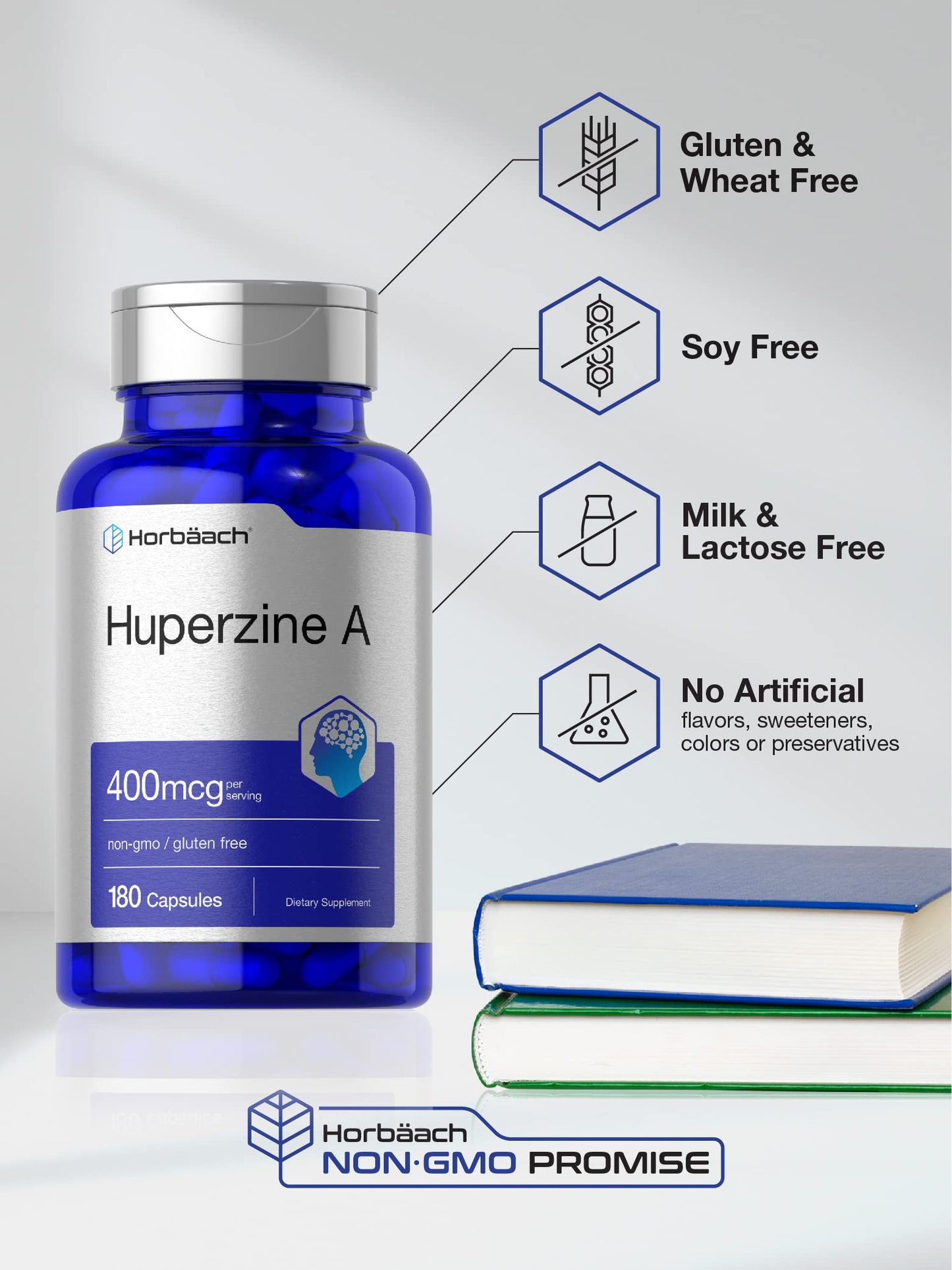 Horbäach Huperzine A 400mcg Capsule, 180 Capsules