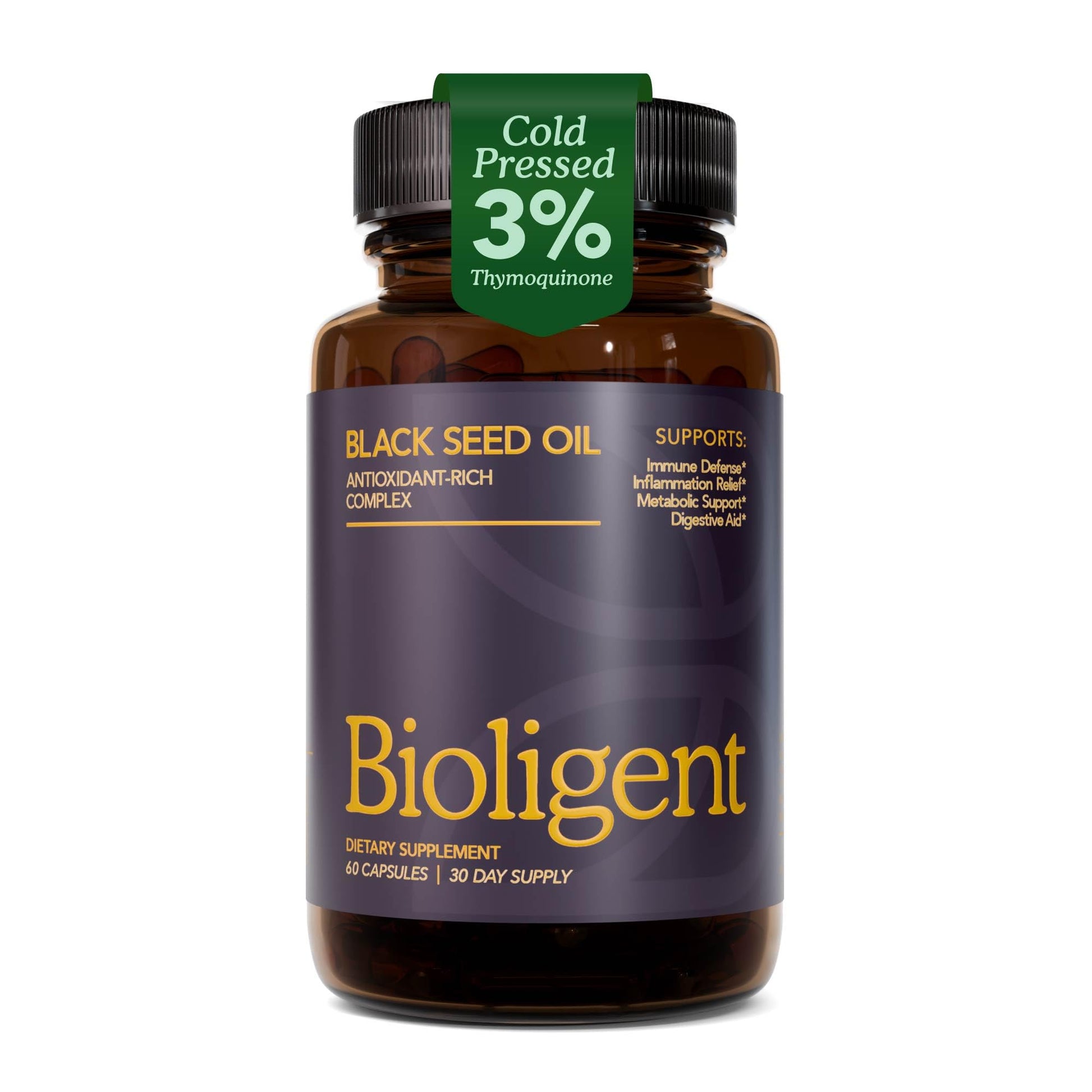 BIOLIGENT Black Seed Oil Capsules, 30 Capsules
