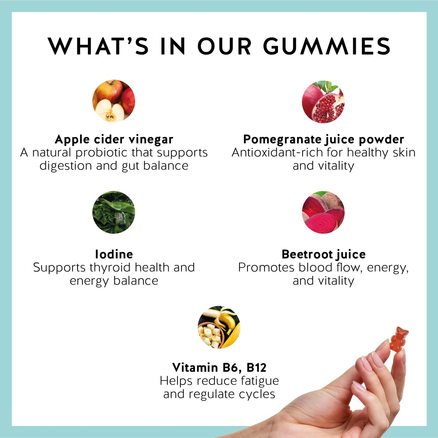 Bears with Benefits Apple Cider Vinegar Gummy Bears 30 Gummies