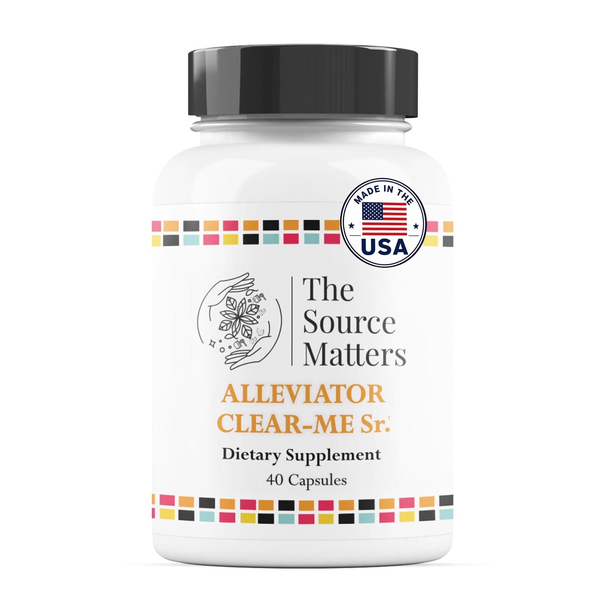 THE SOURCE MATTERS Alleviator Clear-ME SR Seasonal Allergy Relief and Immune Support Capsules, 40 Count