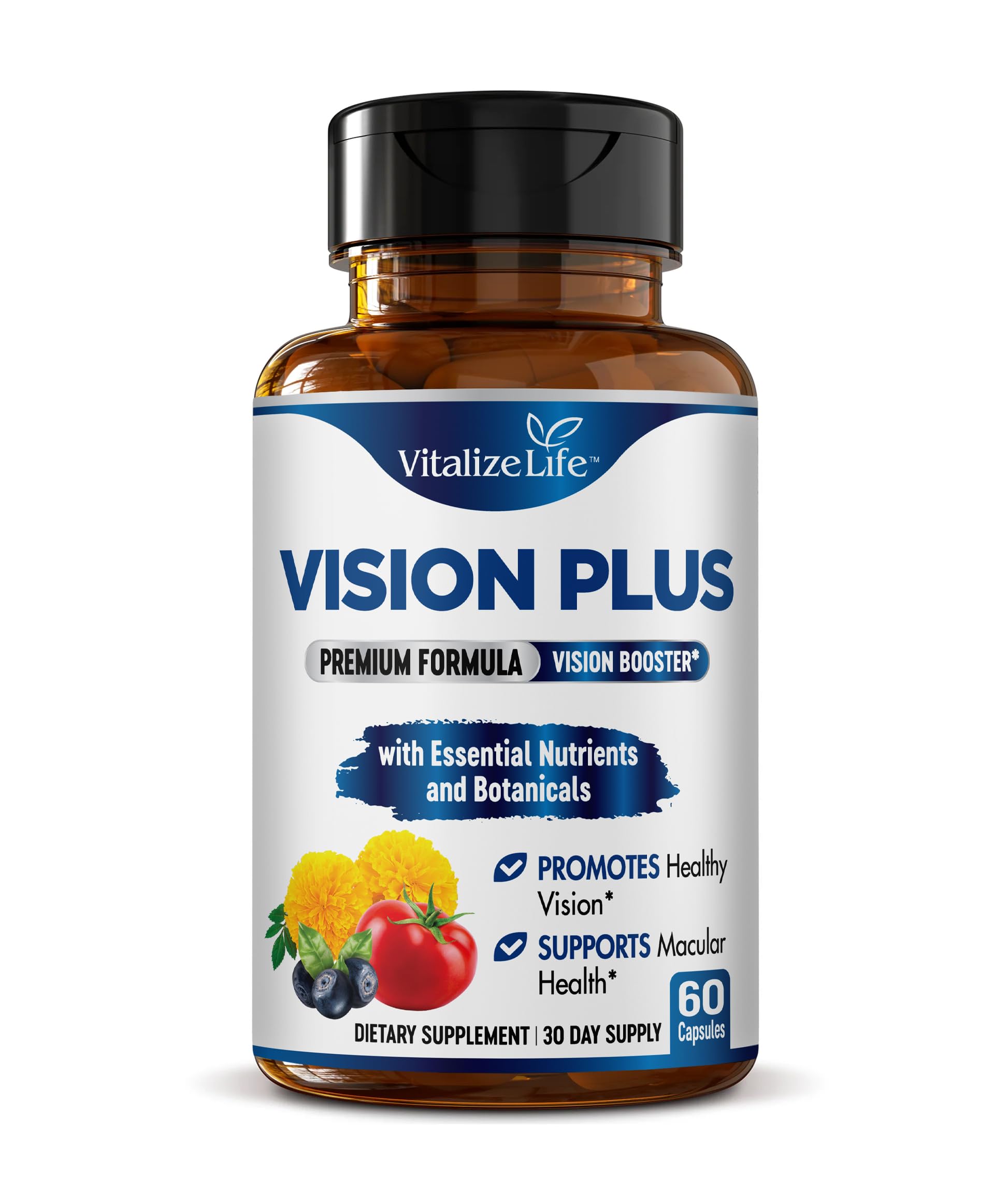 Vitalize Life Vision Plus Complete Eye Supplements for Adults Capsule, 60 Capsules