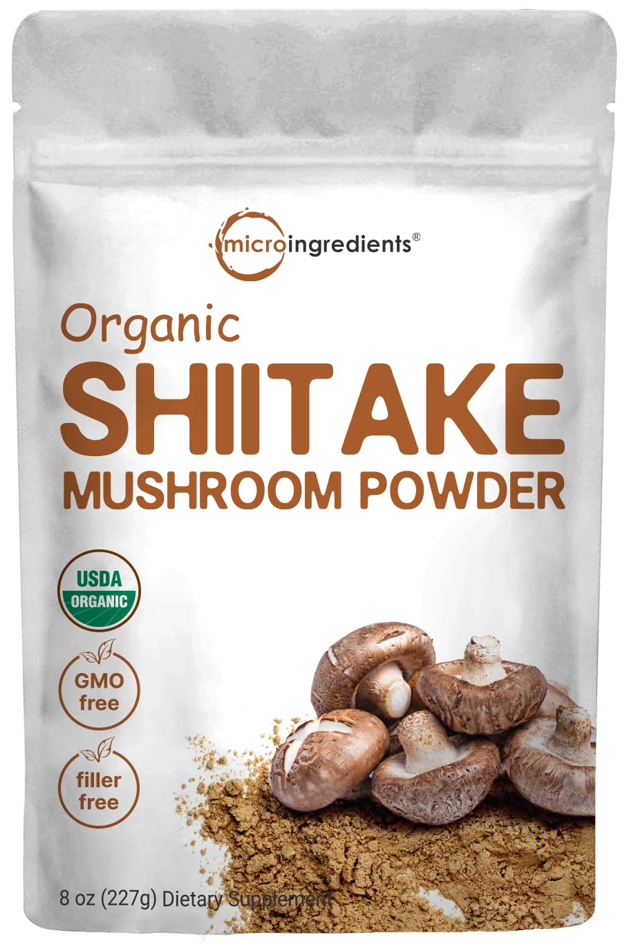 Micro Ingredients Organic Shiitake Mushroom Powder 8 oz