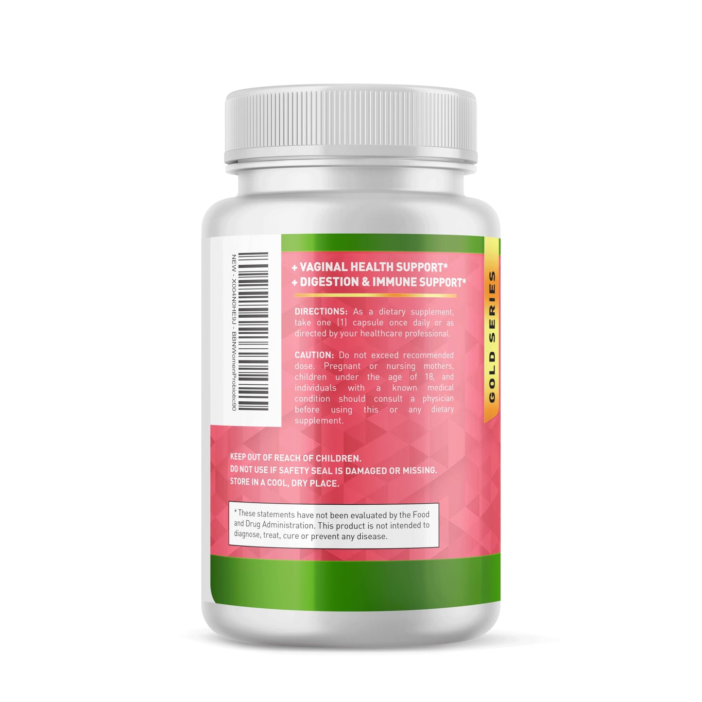 Built by Nature Probiotic for Women 60 Billion CFU 20 Strains + Prebiotics, Vaginal & Digestive Support, Delayed Release Capsules, Shelf Stable, 90 Capsules