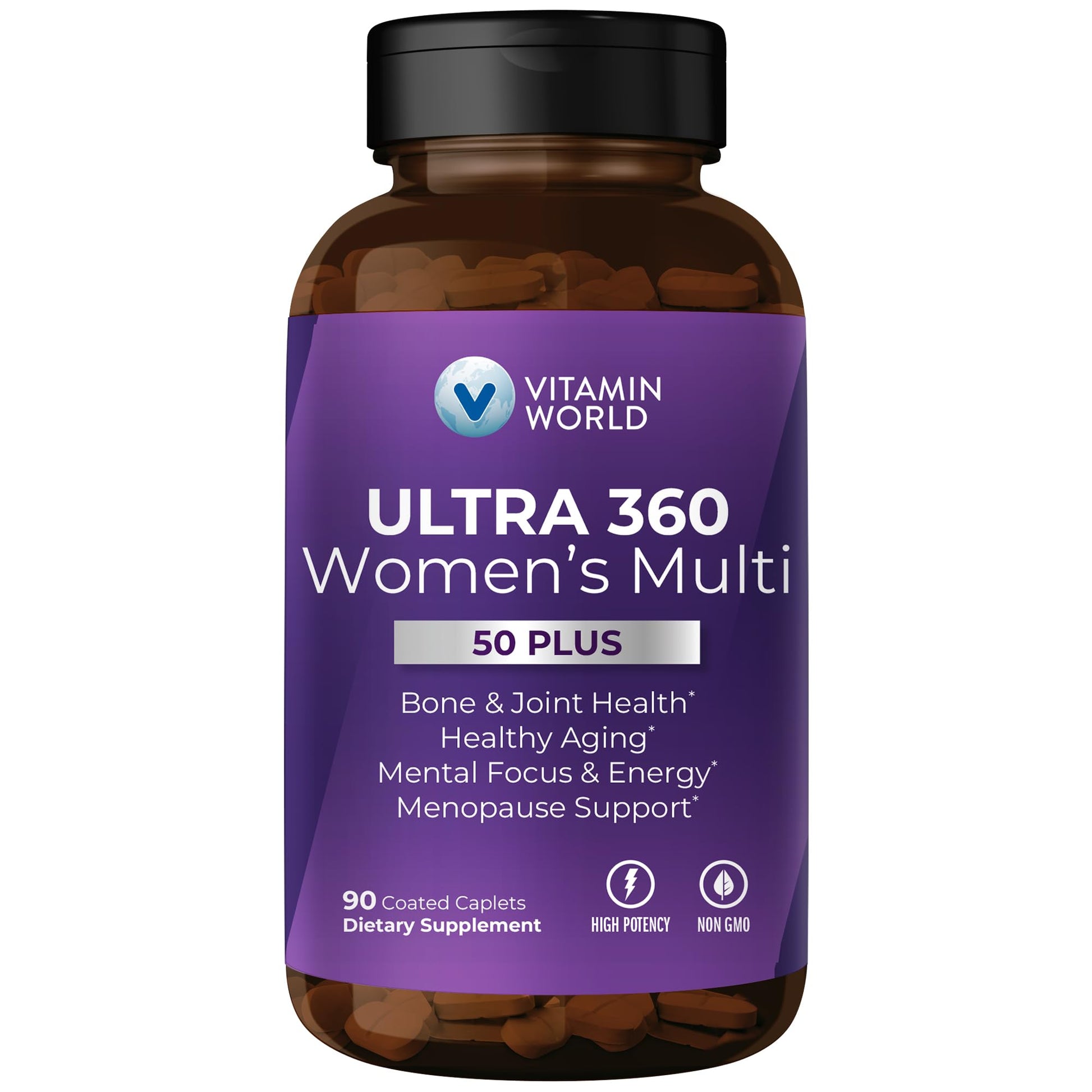 Vitamin World Ultra 360 Multivitamin for Women 50 Plus Caplets 90
