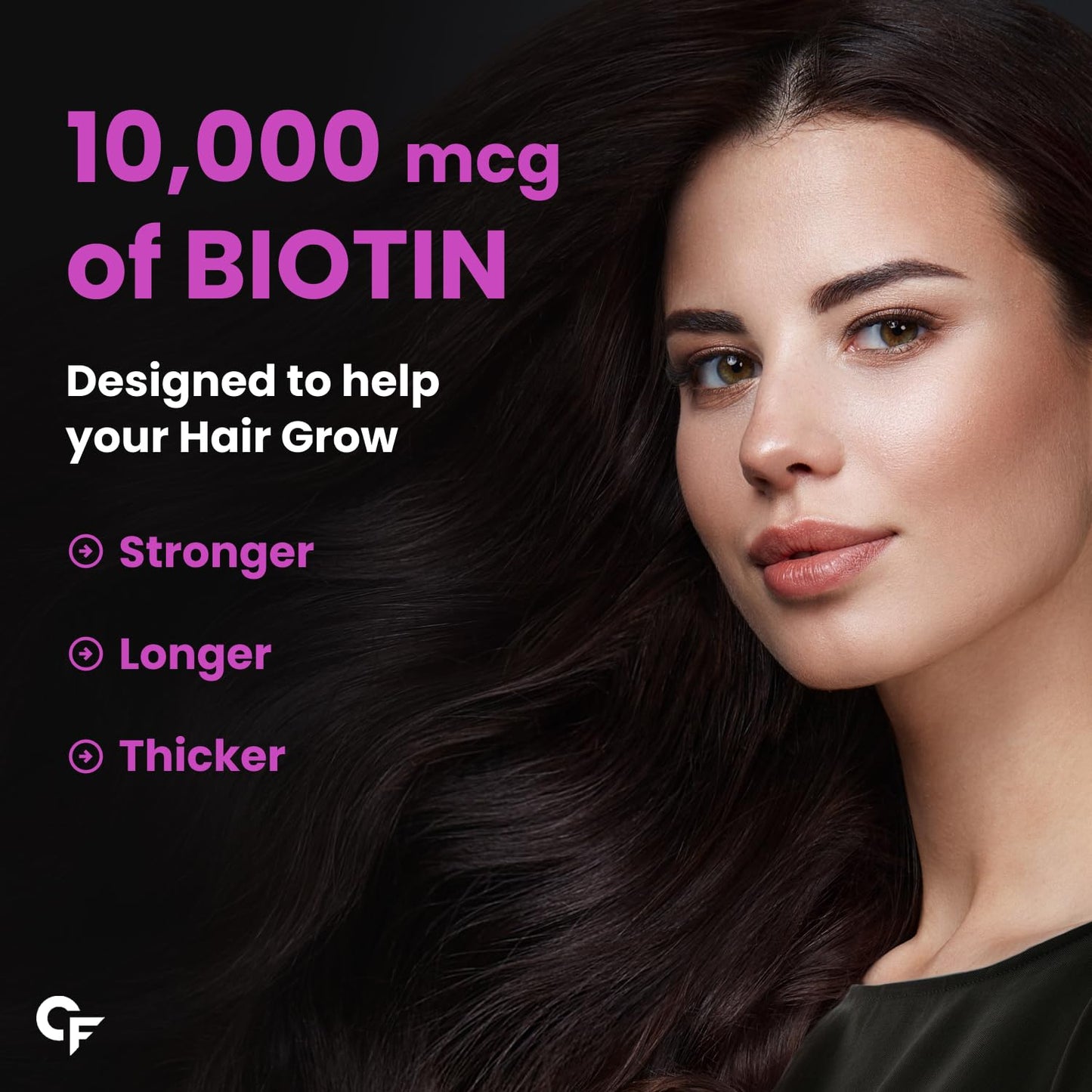 Carbamide Forte Biotin 10000mcg (High Potency) Veg Tablet, 120 Tablets