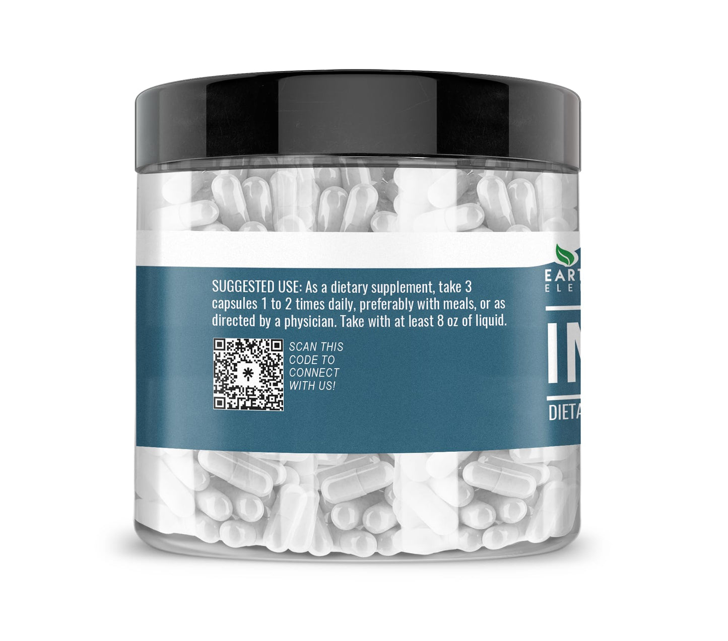 Earthborn Elements Inulin FOS Capsules 400 Capsules
