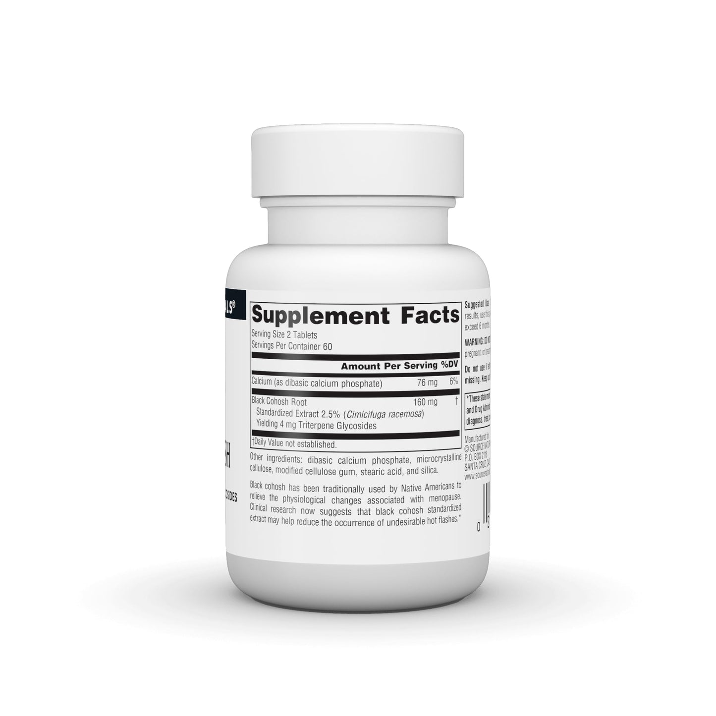 Source Naturals Black Cohosh Extract Tablets 120