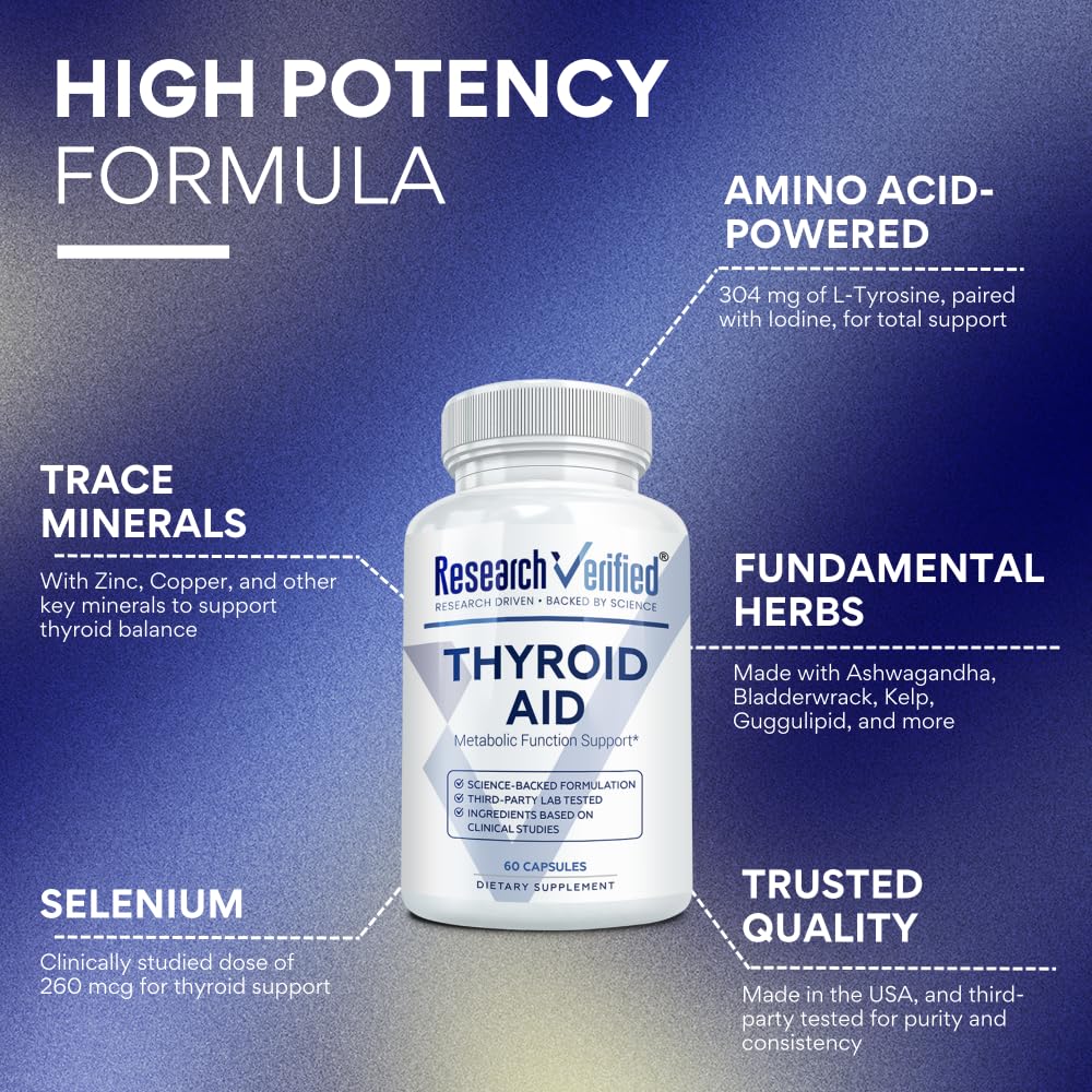 Research Verified Thyroid Aid 60 Capsules