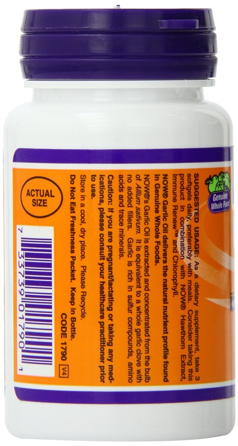 NOW Foods Garlic Oil 1500 mg Capsules 200