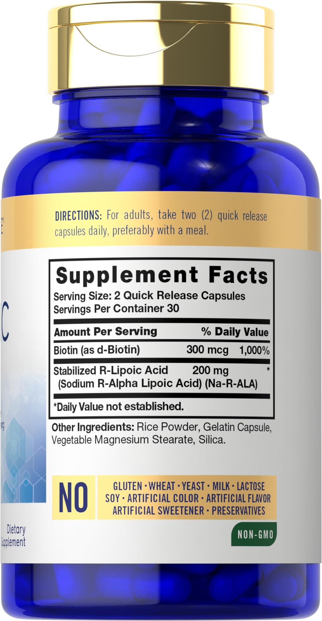 Carlyle R-Lipoic Acid 200mg Capsule, 60 Capsules