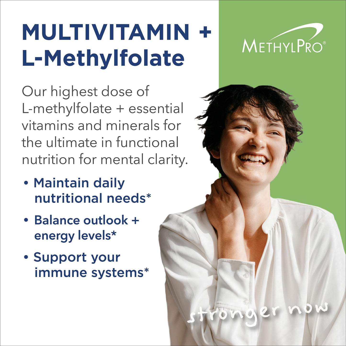 MethylPro Multivitamin with L-Methylfolate 15 mg Capsule, 30 Count